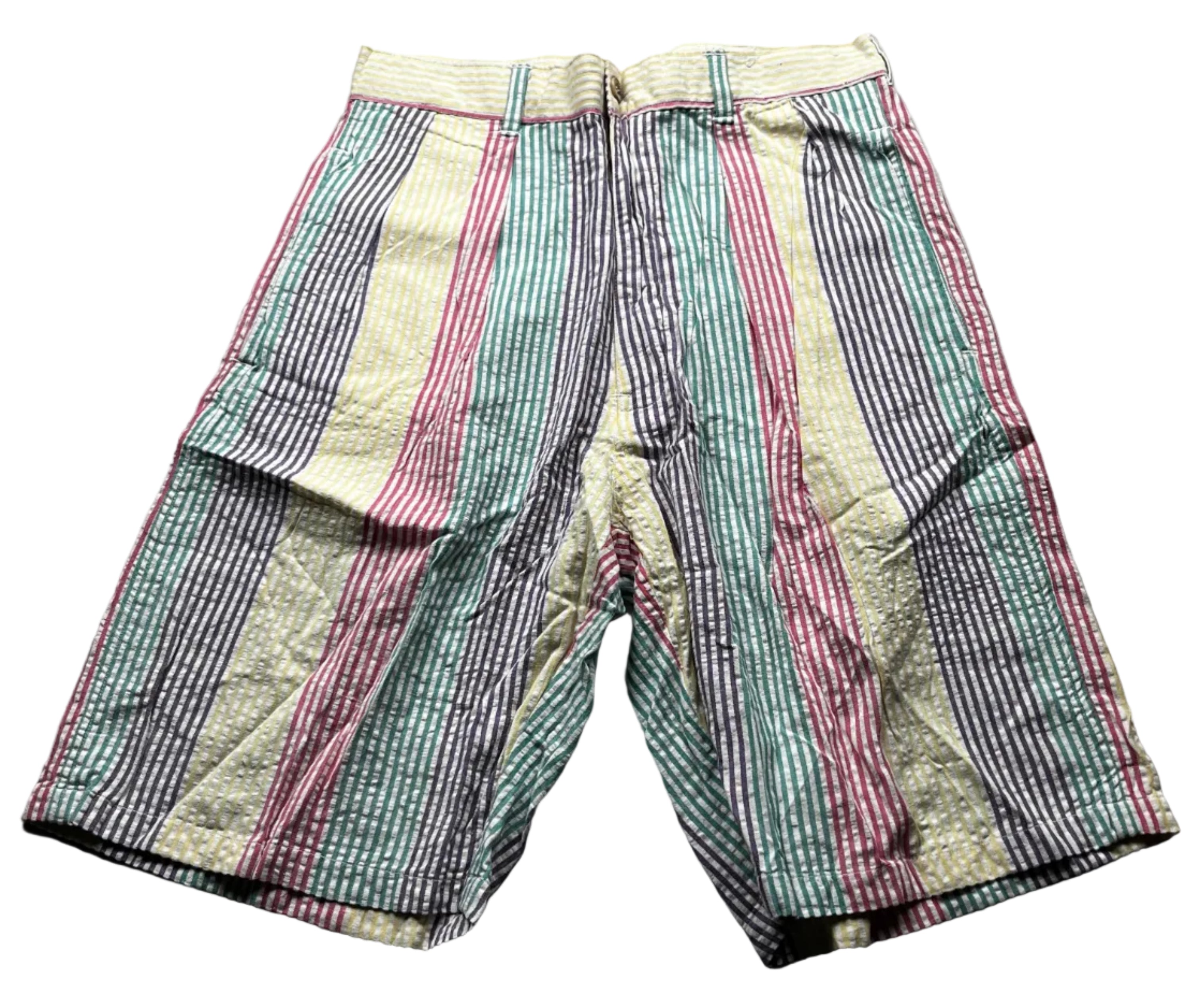 Vintage 90s Duck Head Multi-Color Striped Seersucker Shorts