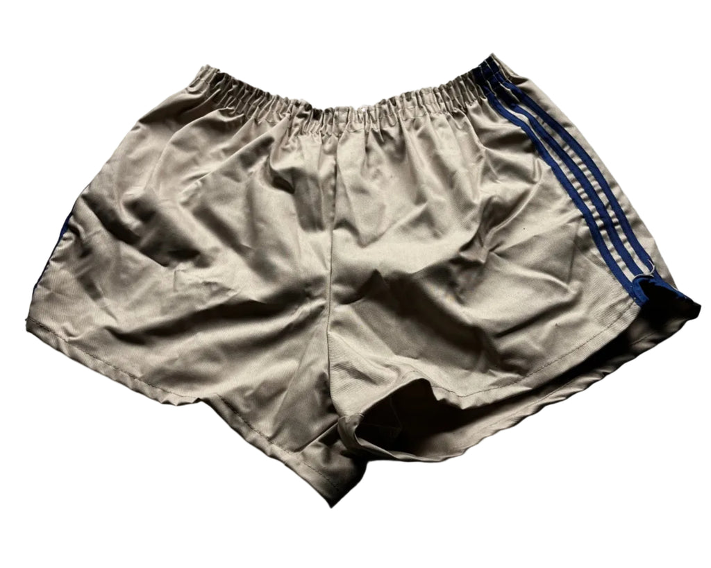 Vintage Style Cream Beige Running Shorts
