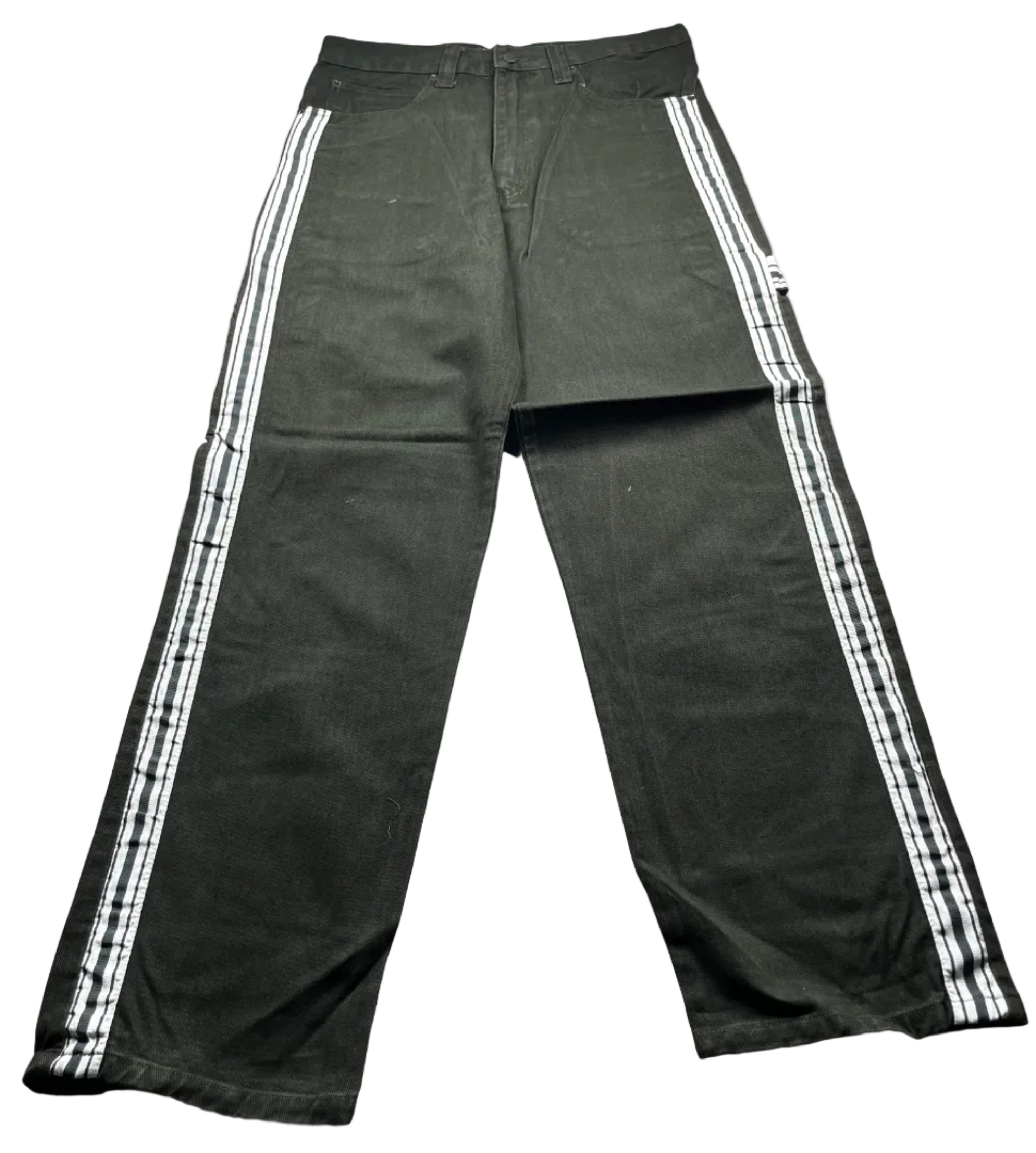 Bolero Tekno Black Wide Leg Denim Rave Skate Jeans