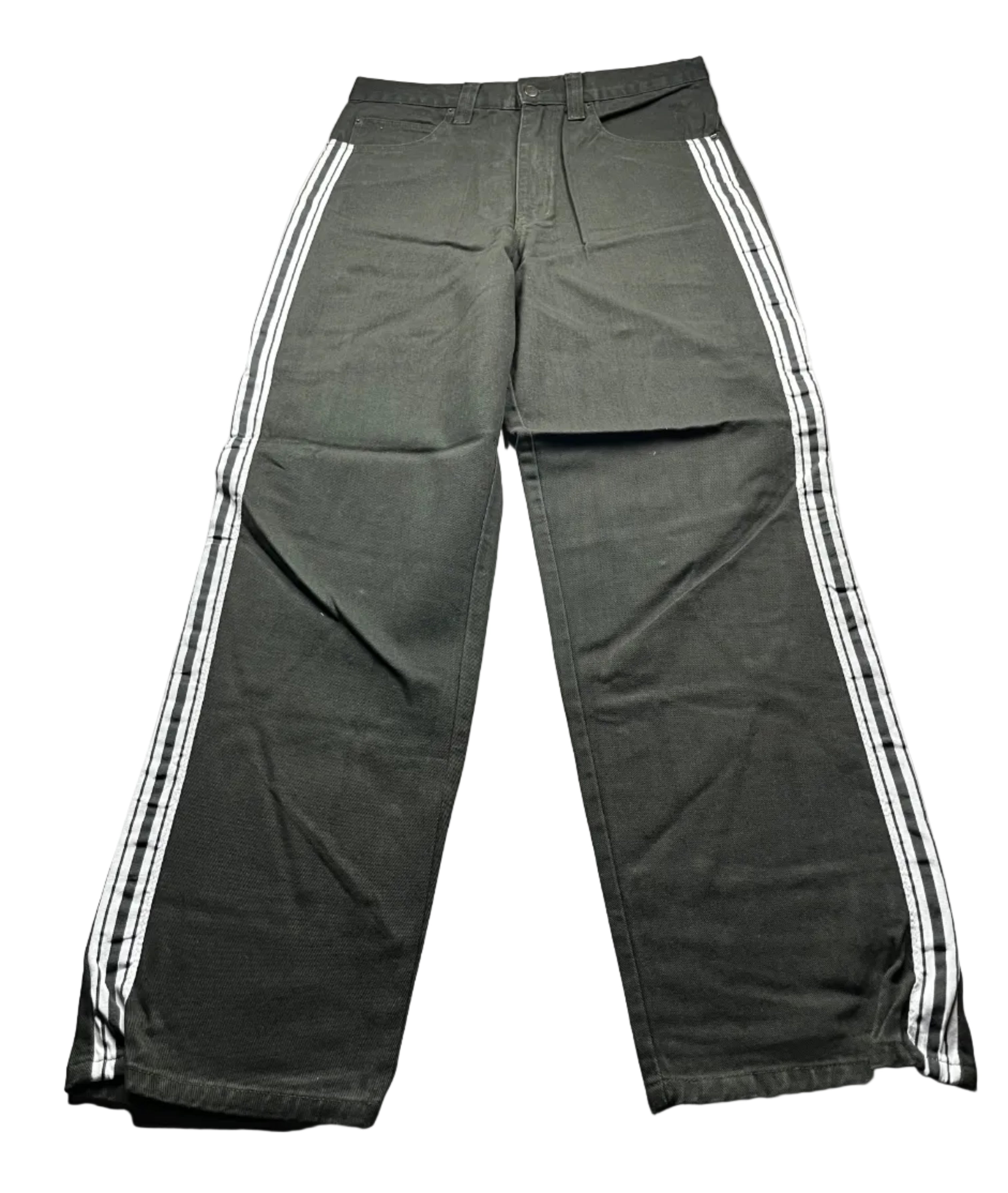 Bolero Tekno Black Wide Leg Denim Rave Skate Jeans