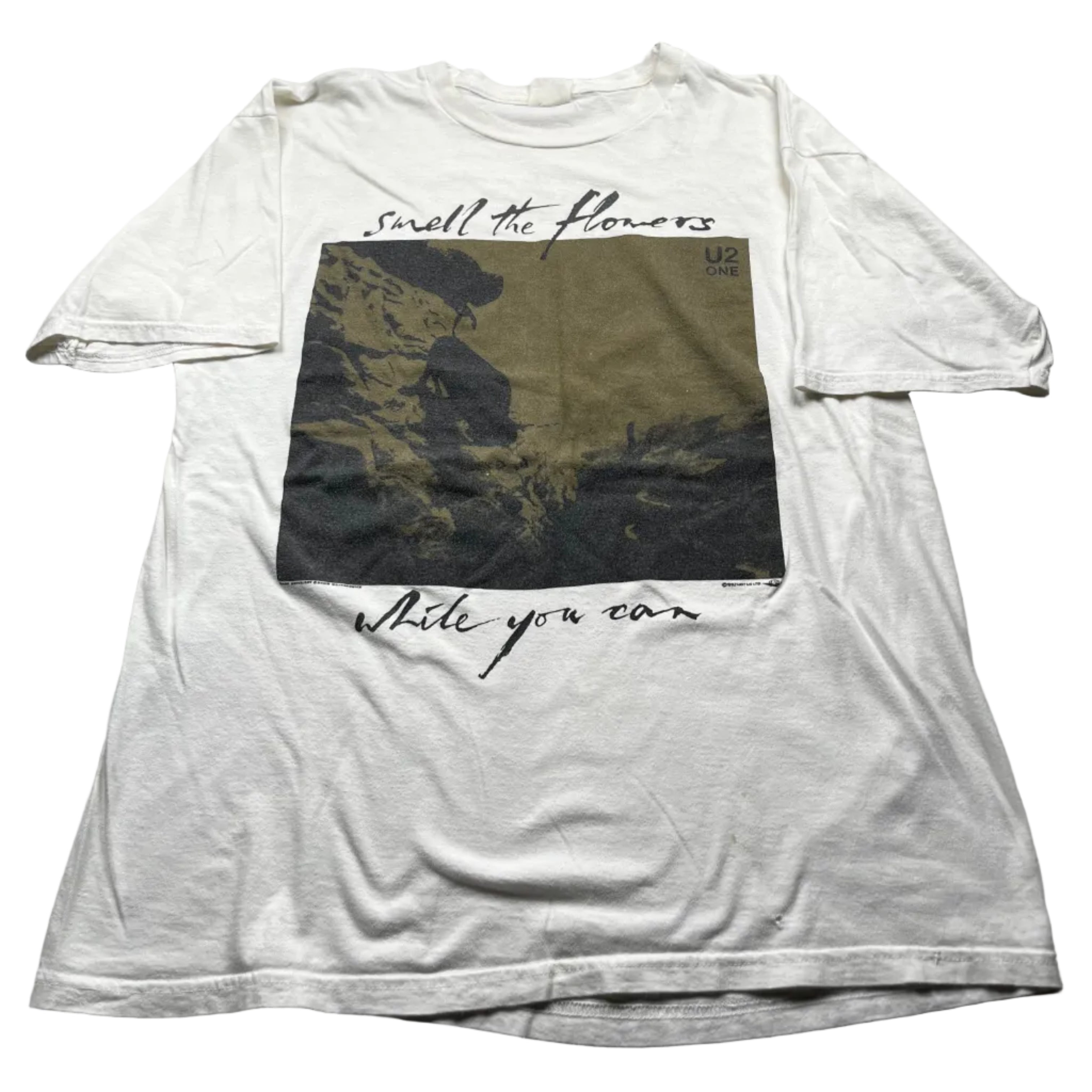 Vintage 1992 U2 Smell The Flowers While You Can Shirt