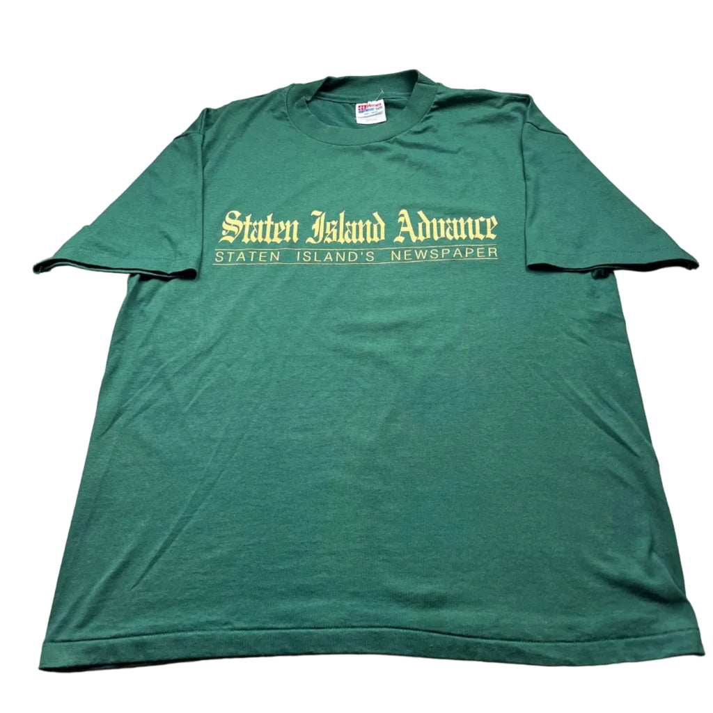 Vintage 90s Staten Island Advance Newspaper Shirt