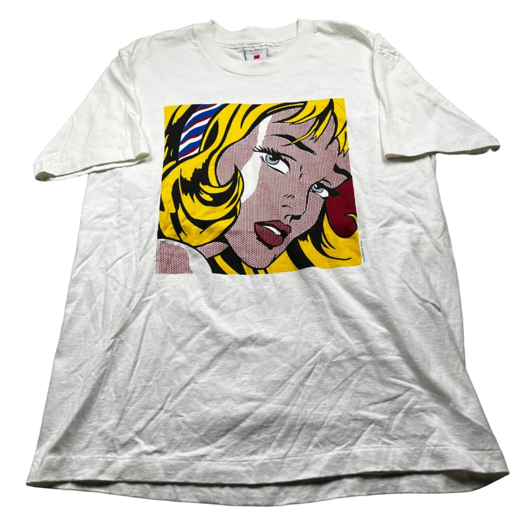 Vintage 90s Roy Lichtenstein Girl With Hair Ribbon Shirt