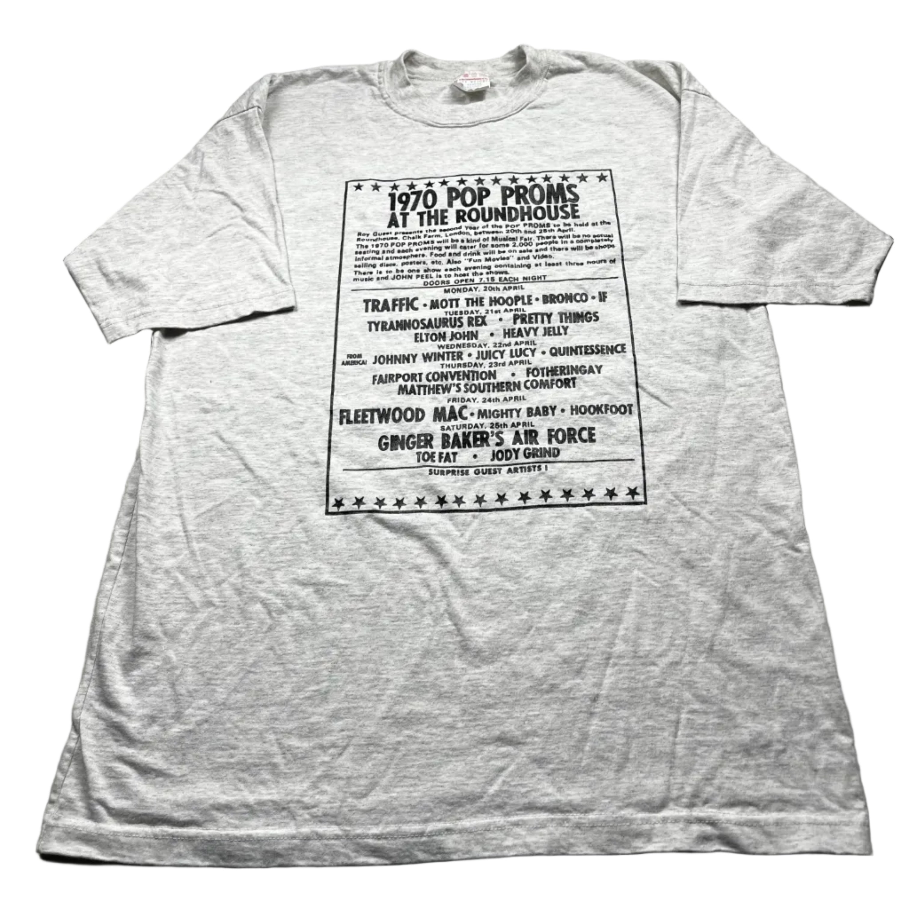 Vintage 1970 Pop Proms At The Roundhouse Shirt