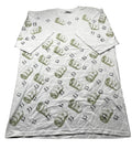 Vintage 90s Money Roll Dice All Over Print Shirt