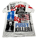 Vintage 1990s Marilyn Manson All Over Print Mosquitohead Style Band T-Shirt