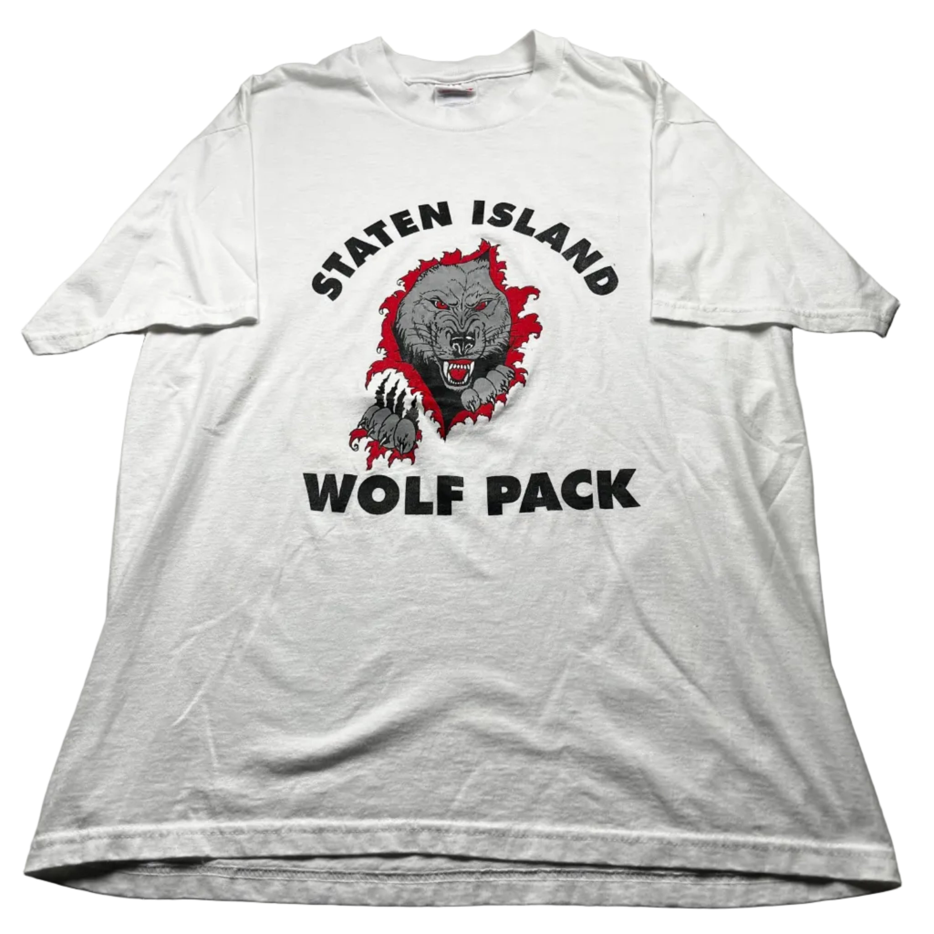 Vintage Staten Island Wolf Pack Graphic T-Shirt