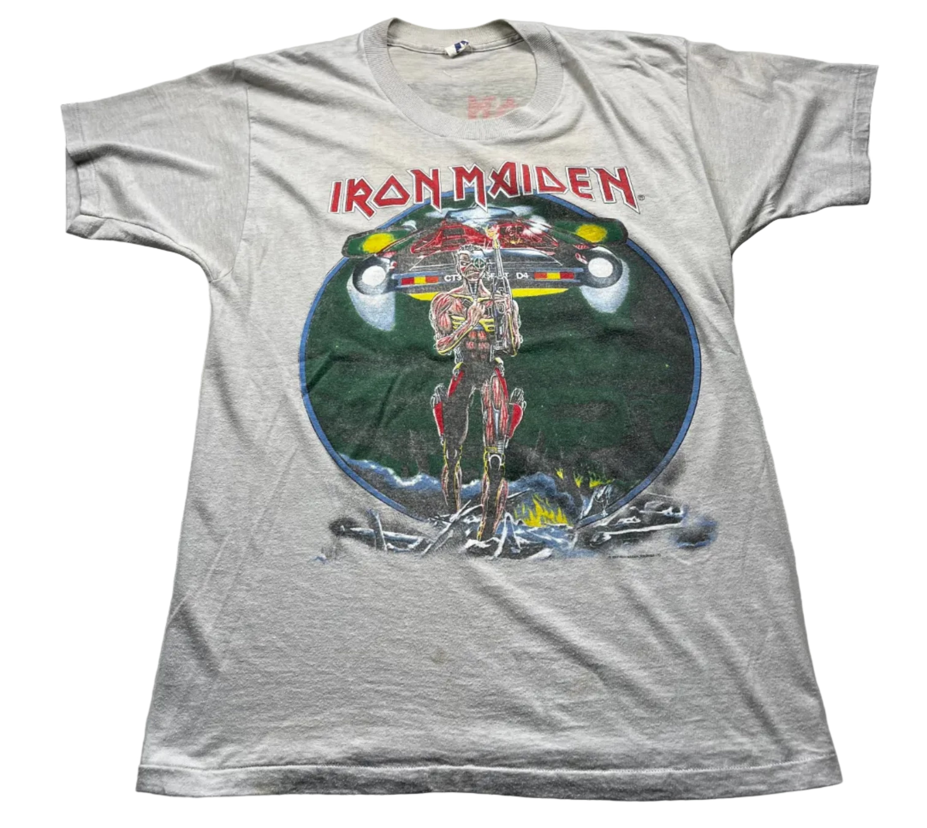 Vintage 1987 Iron Maiden Somewhere On Tour Band T-Shirt