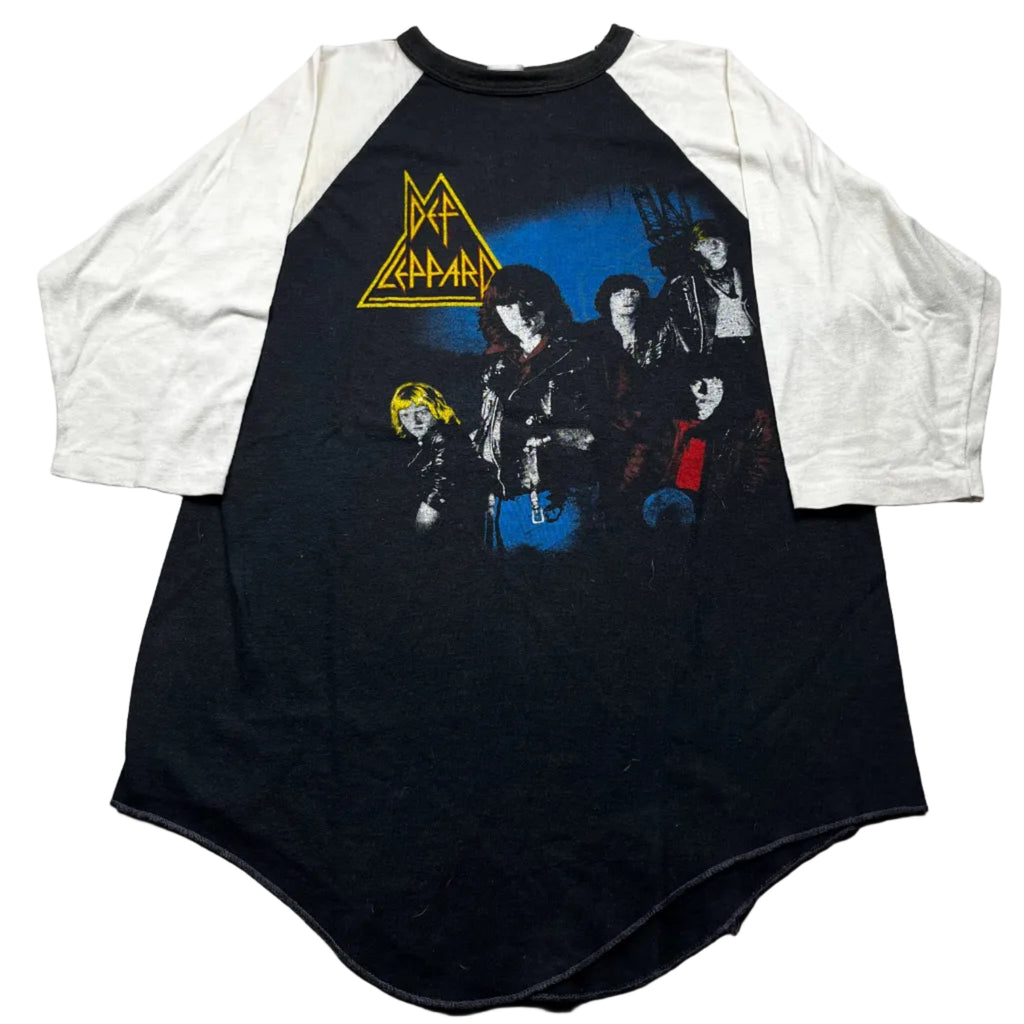 Vintage 1980s Def Leppard Rock Brigade Raglan Band T-Shirt
