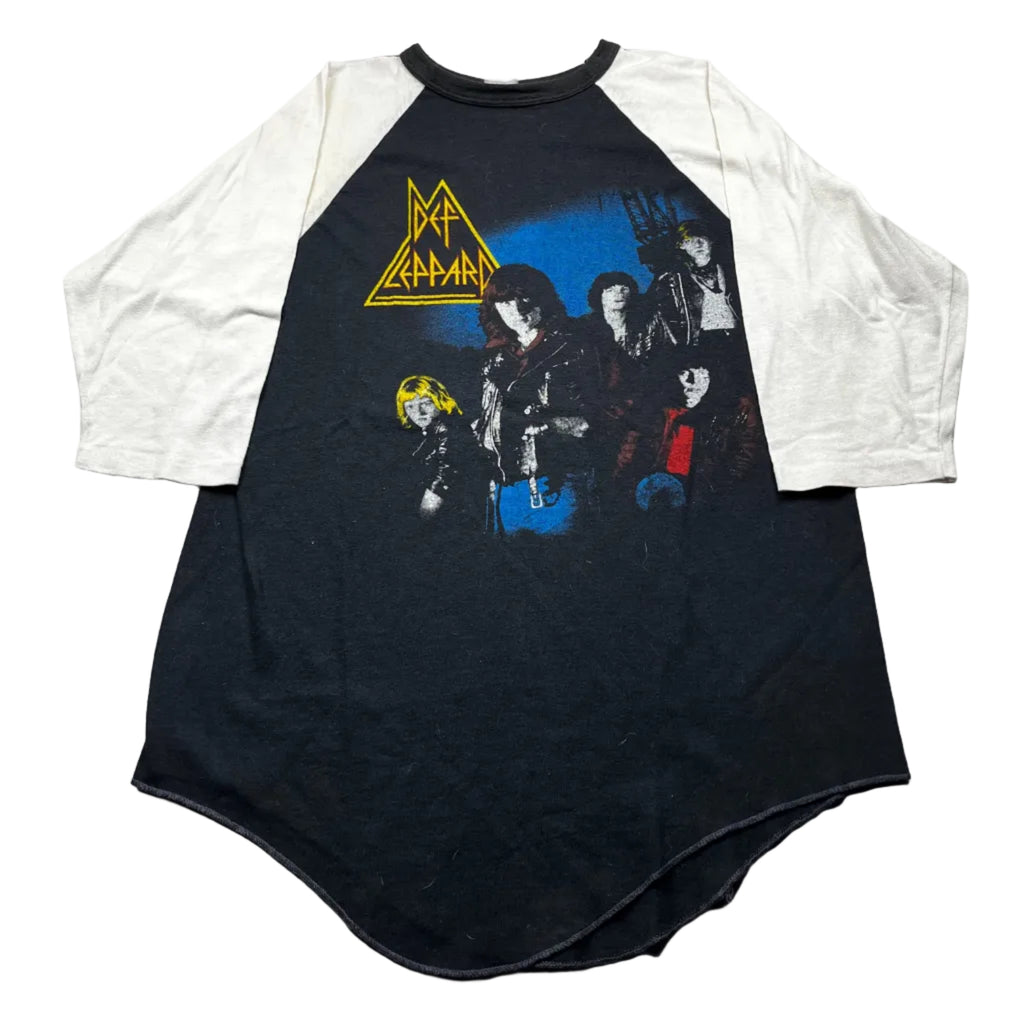 Vintage 1980s Def Leppard Rock Brigade Raglan Band T-Shirt