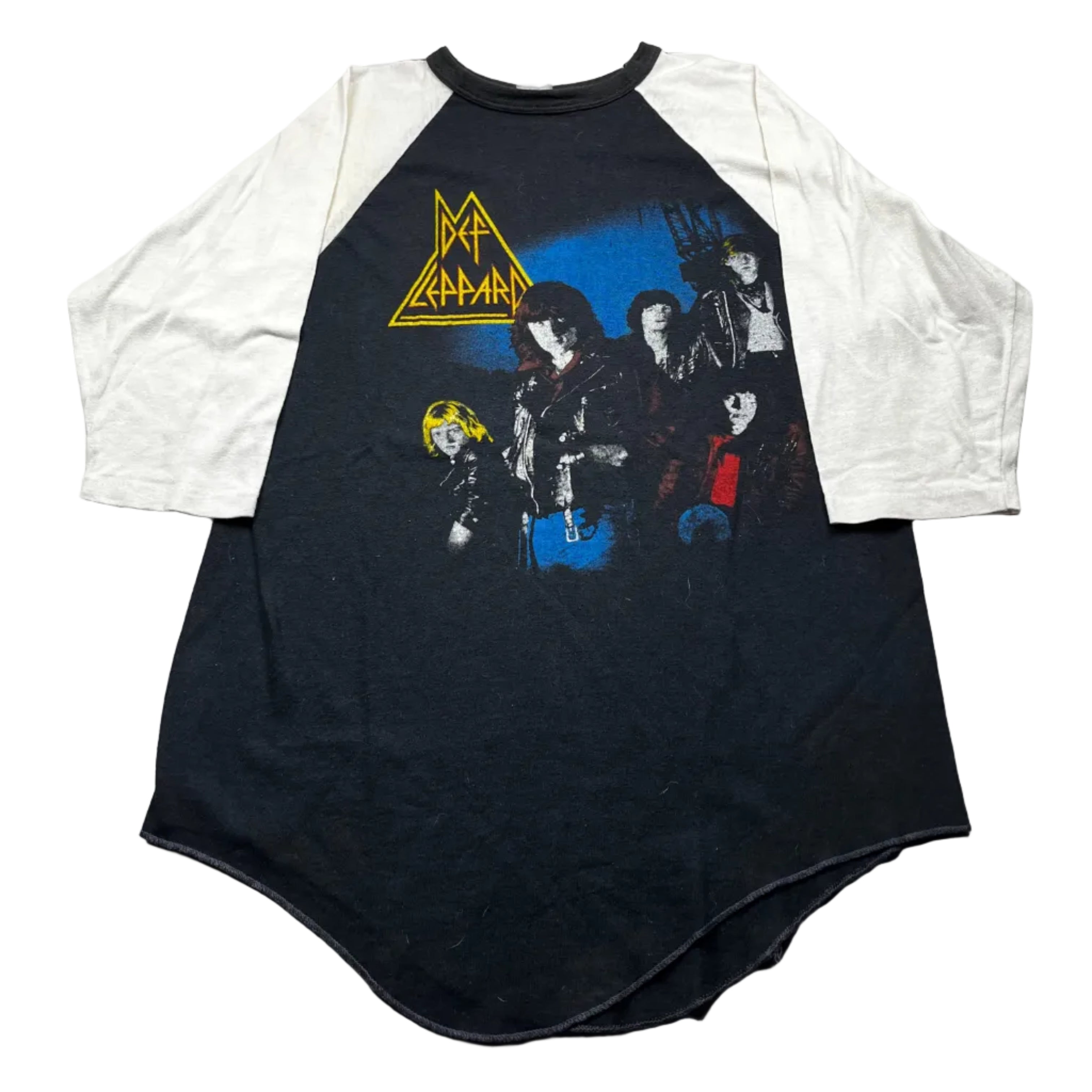 Vintage 1980s Def Leppard Rock Brigade Raglan Band T-Shirt