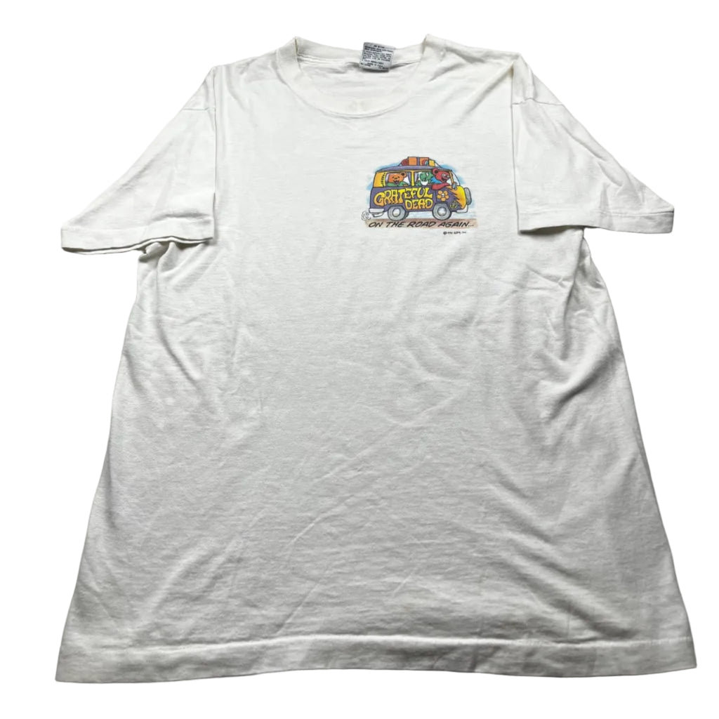 Vintage Grateful Dead On The Road Again T-Shirt White