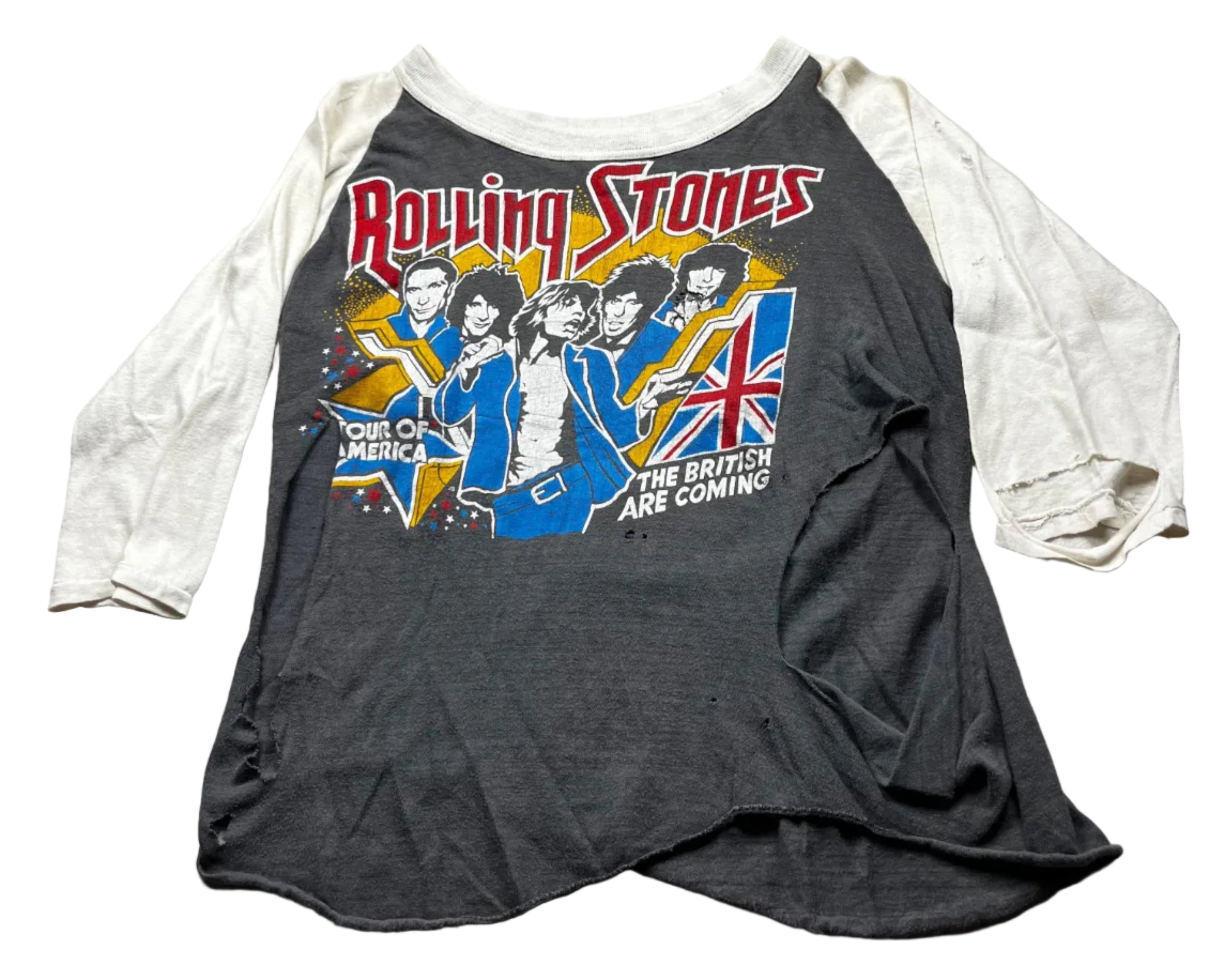 Vintage 1978 Rolling Stones Tour of America Raglan Tee