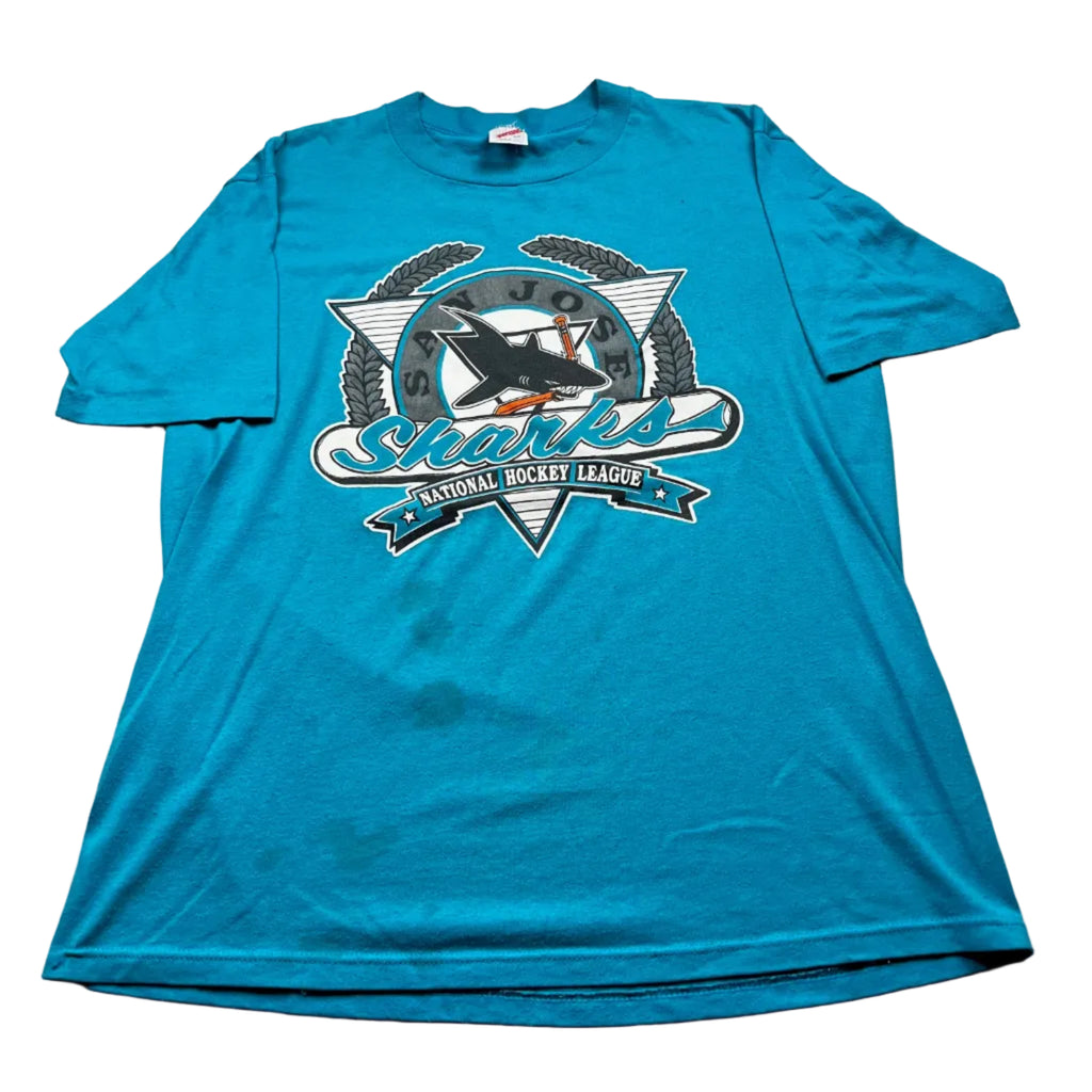 Vintage San Jose Sharks National Hockey League T-Shirt Teal