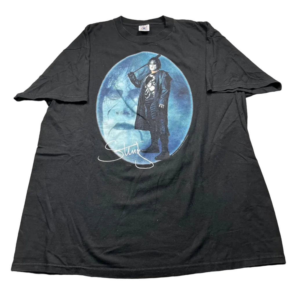Vintage WCW Sting Wrestling Graphic T-Shirt Black