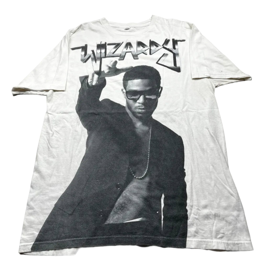 Vintage Kid Cudi Wizard Rap Tour Graphic T-Shirt White