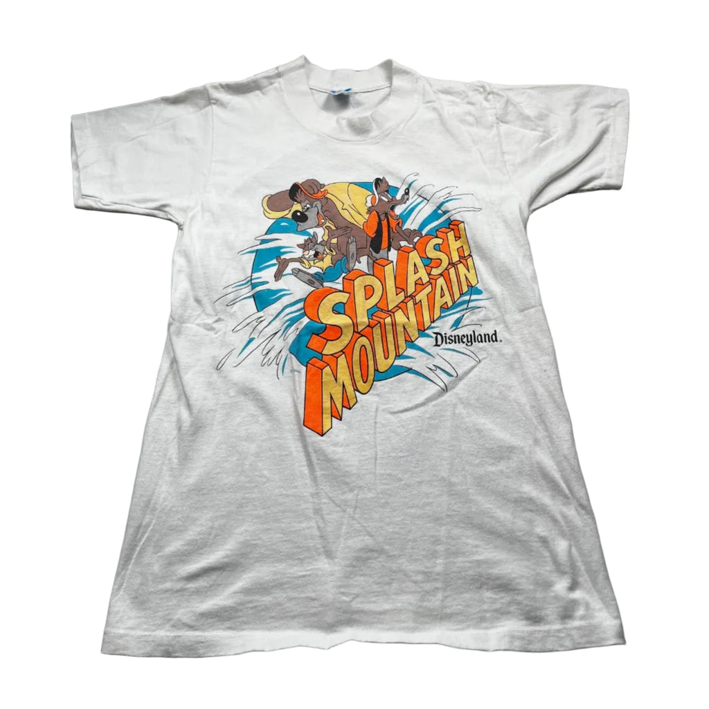 Vintage Disneyland Splash Mountain Graphic T-Shirt White