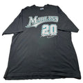 Vintage Florida Marlins Miguel Cabrera #20 T-Shirt Black