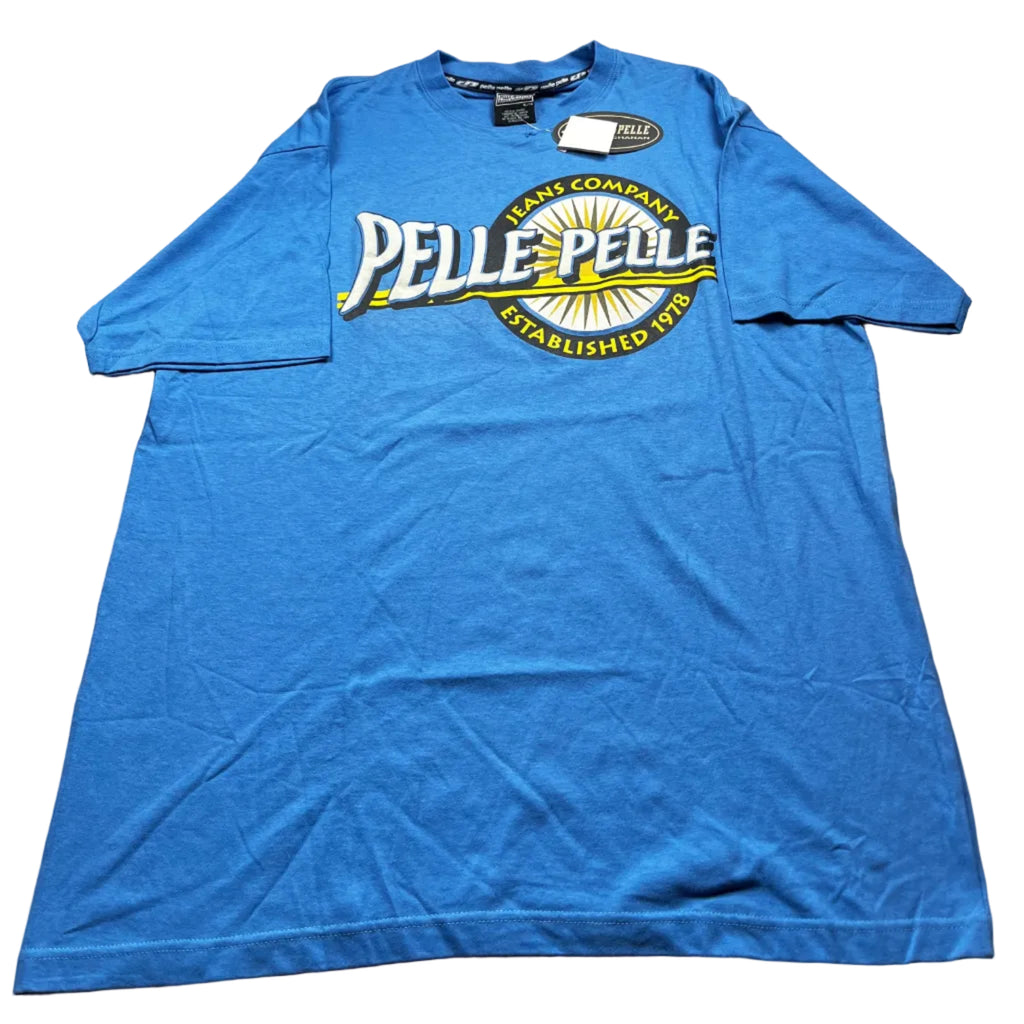 Vintage Pelle Pelle Jeans Company T-Shirt Blue