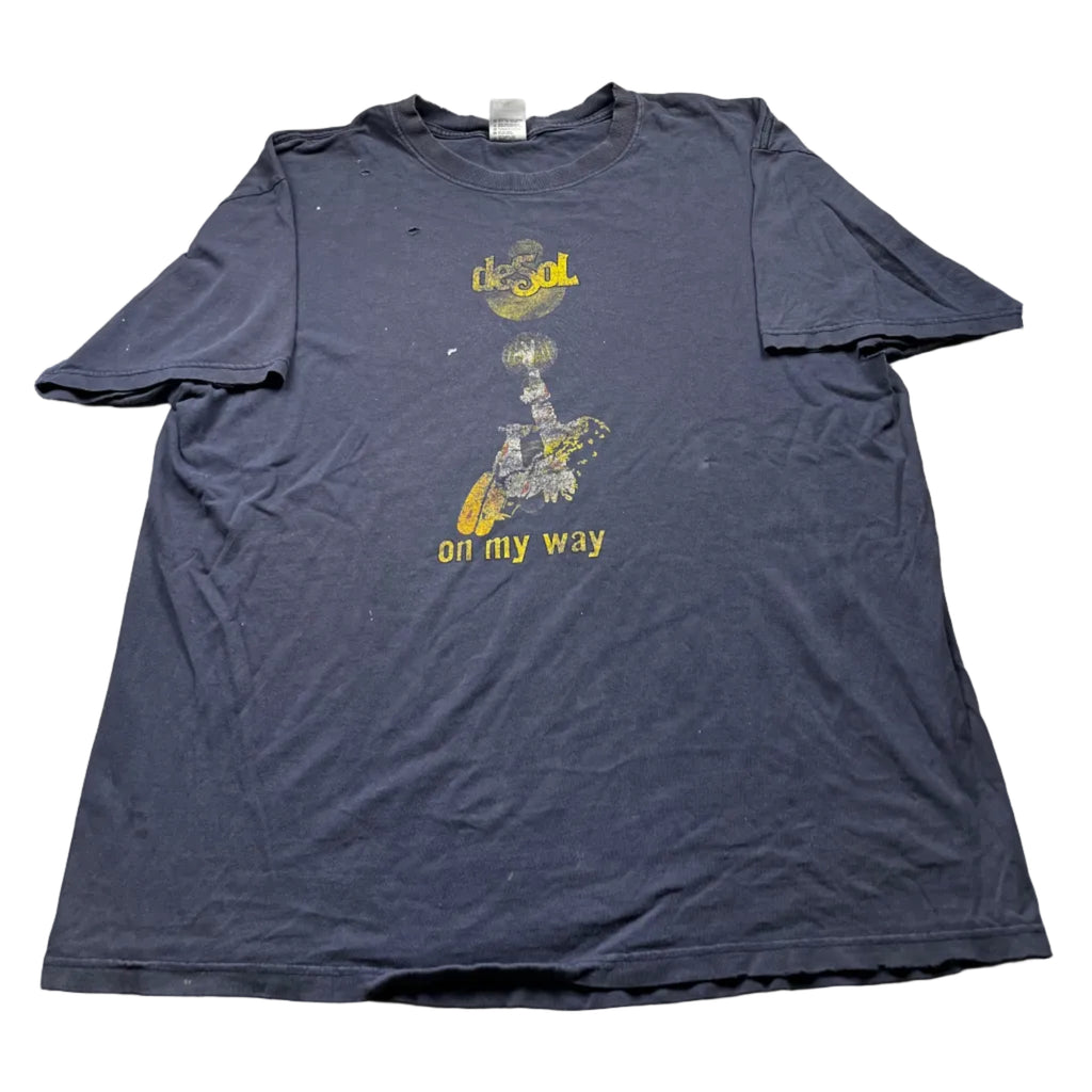 Vintage DeSol On My Way Band Graphic T-Shirt Navy