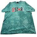 Vintage Heineken Red Star Concert Graphic T-Shirt Green Tie Dye