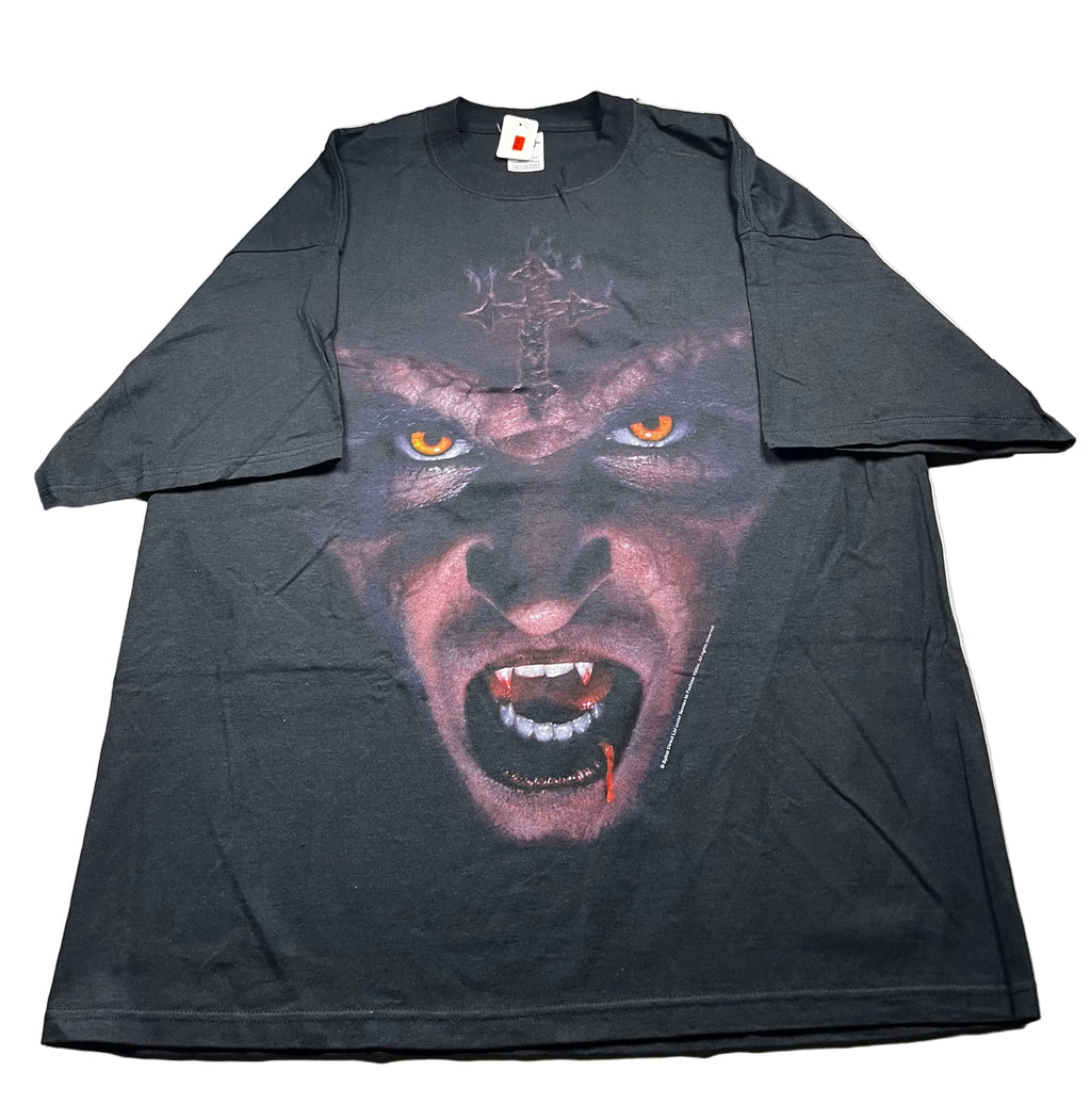 Vintage Fashion Victim Gothic Vampire Graphic T-Shirt Black