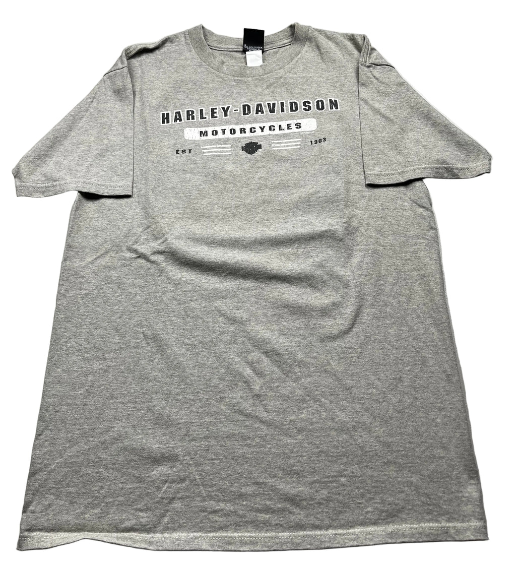 Vintage Harley-Davidson Motorcycles Est 1903 T-Shirt Grey