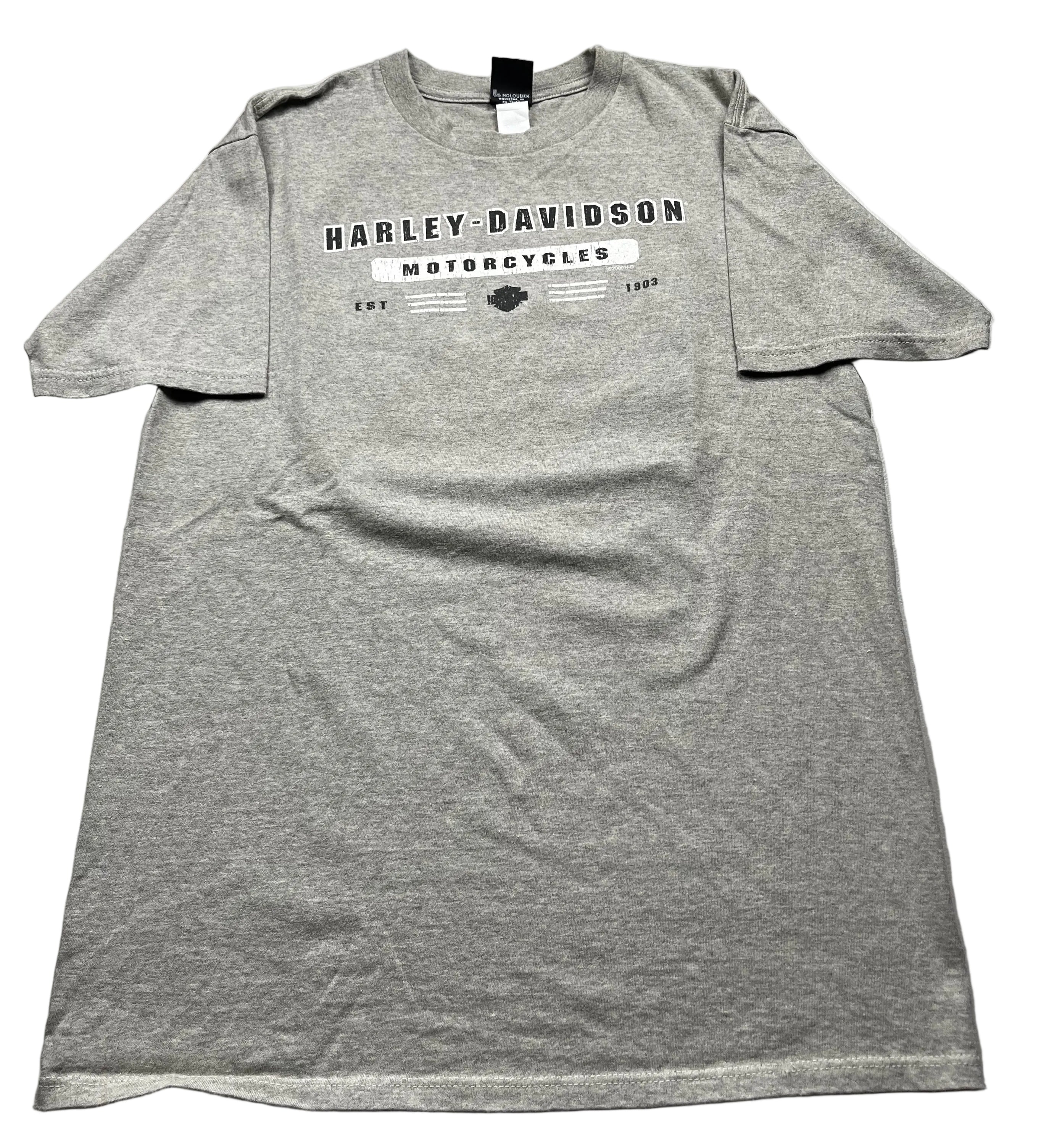 Vintage Harley-Davidson Motorcycles Est 1903 T-Shirt Grey