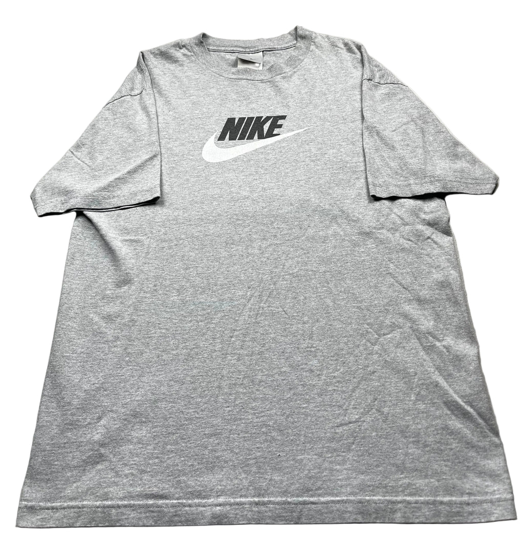 Vintage Nike Center Futura Logo T-Shirt Grey