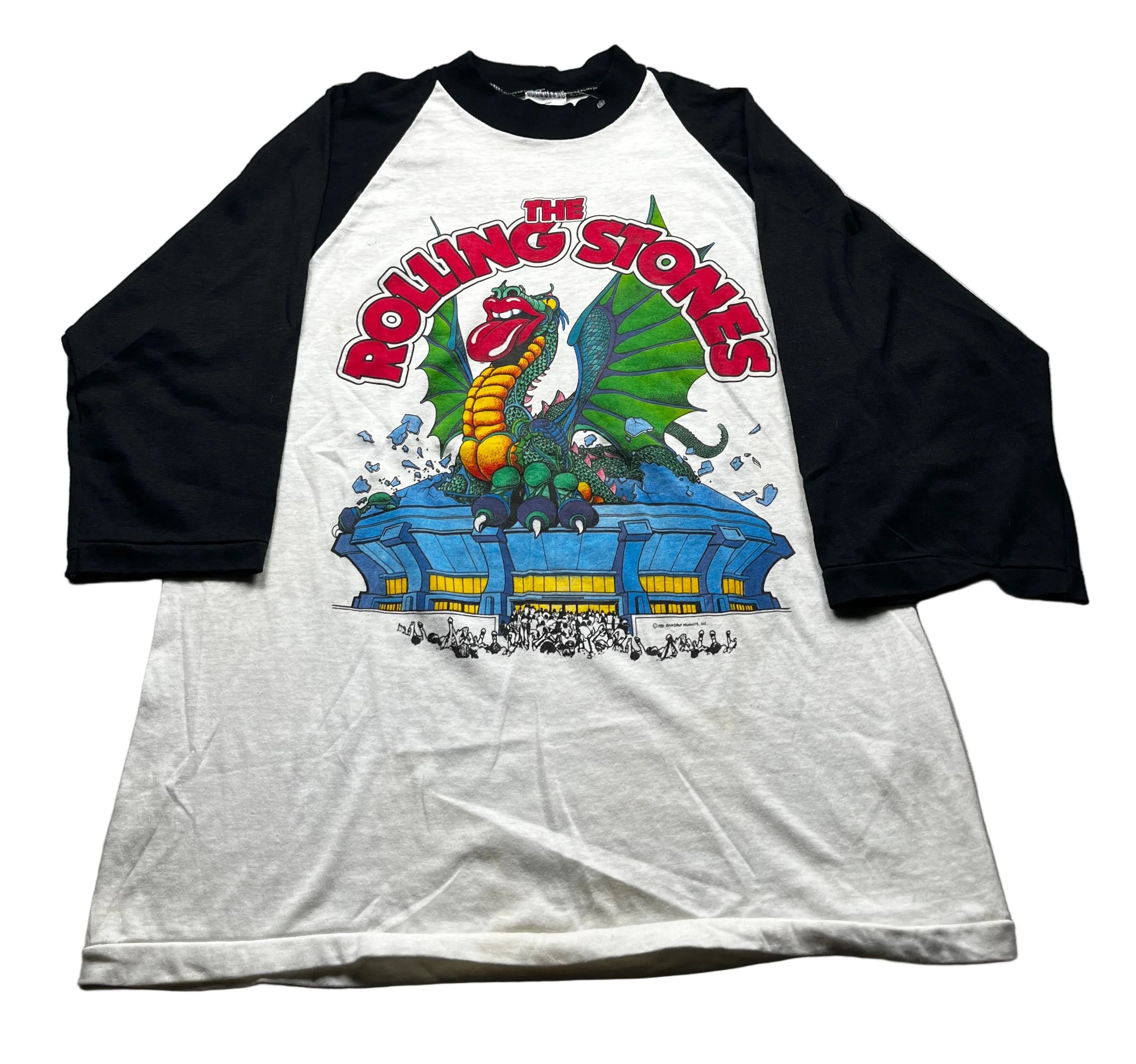 Vintage 1981 Rolling Stones Tour Dragon Raglan Baseball Tee