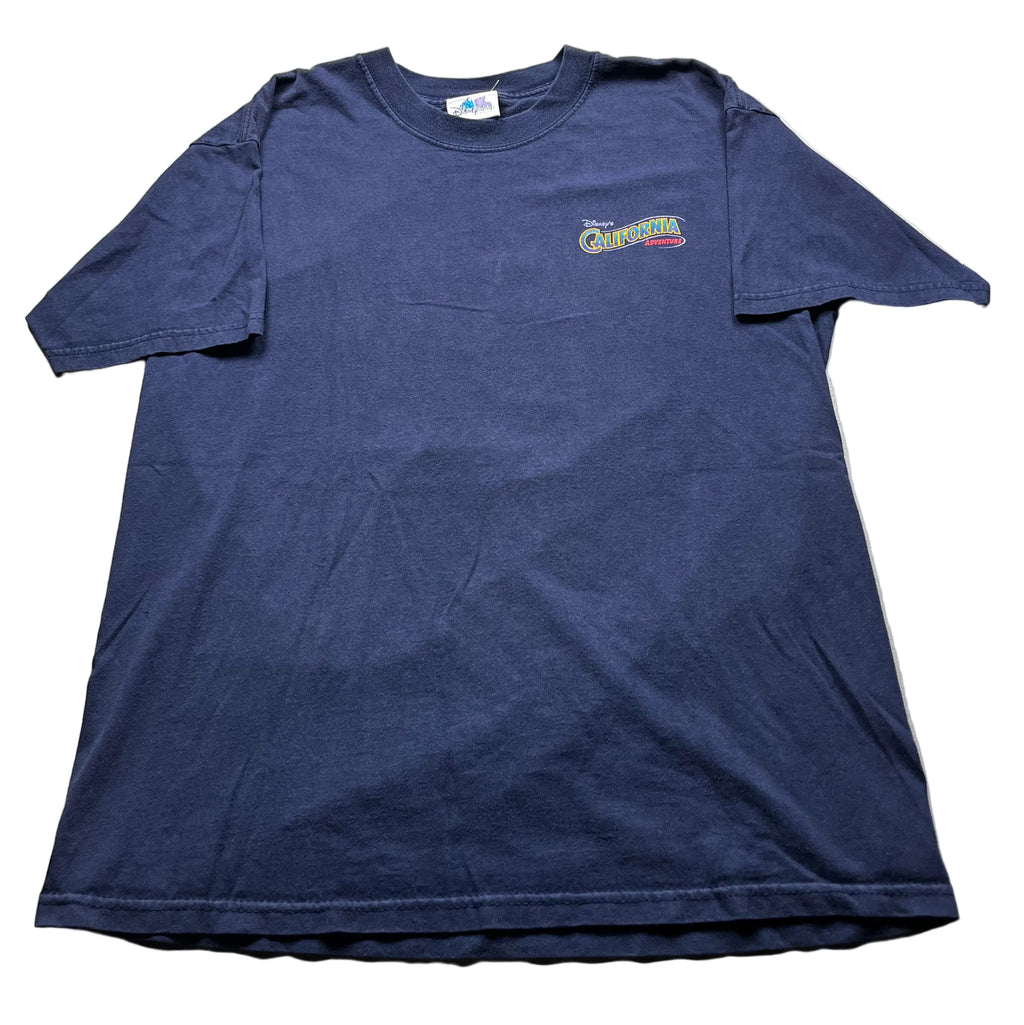 Vintage Disney California Adventure Left Chest Logo T-Shirt Navy
