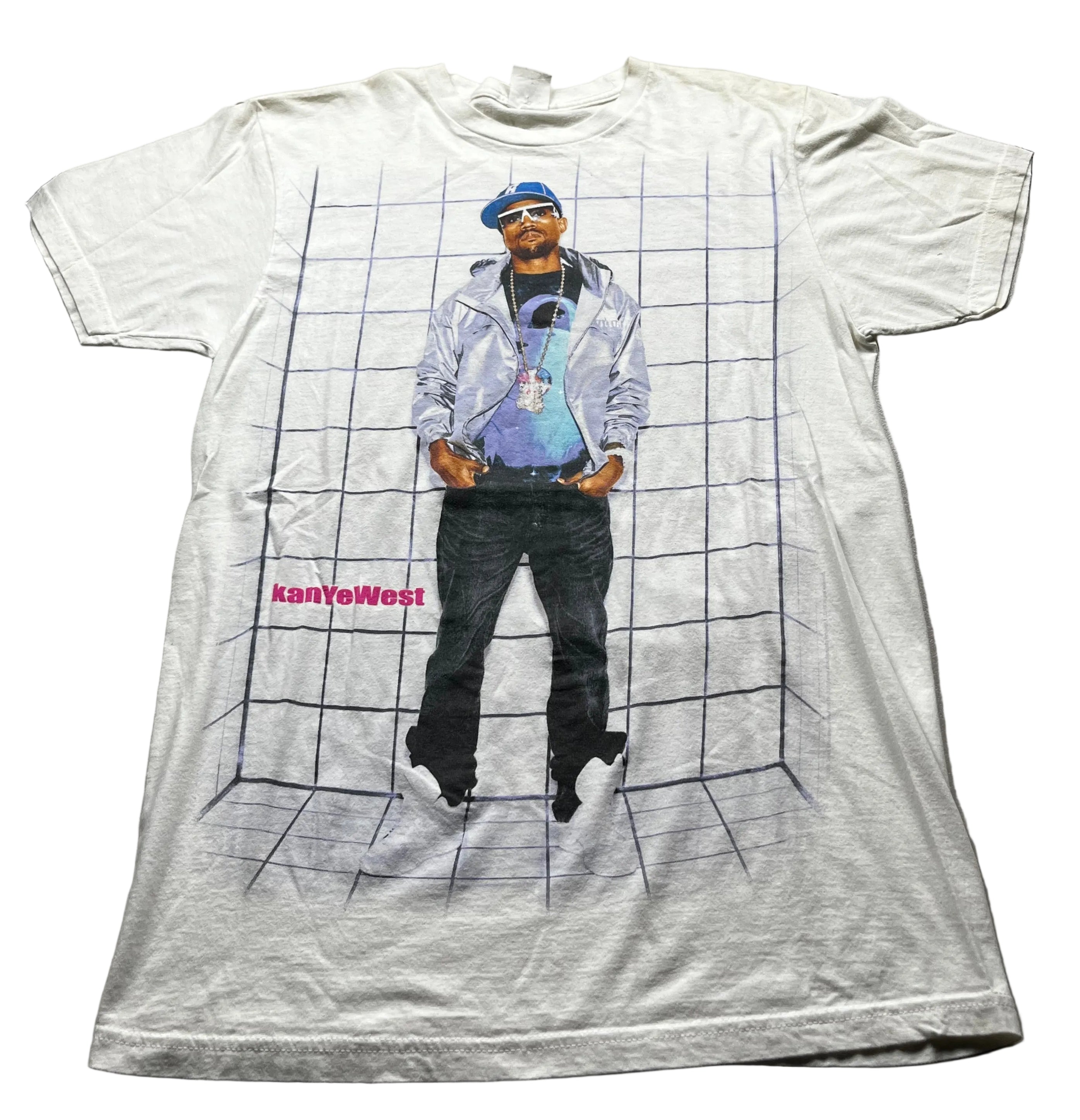 Vintage Kanye West Glow In The Dark Tour Graphic T-Shirt White