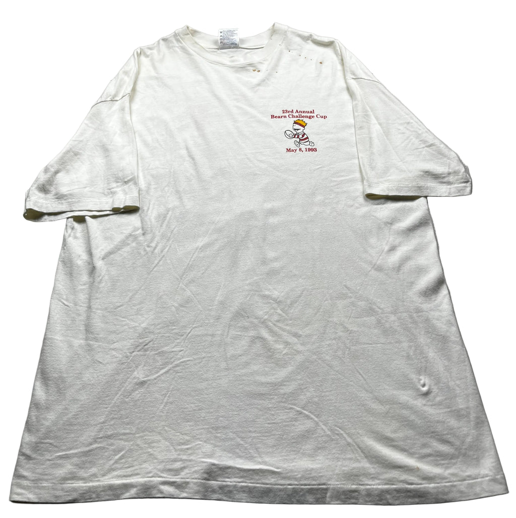 Vintage 1993 Bearn Challenge Cup Rugby Graphic T-Shirt White