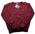 Vintage Le Tigre Knit Cardigan Sweater Burgundy