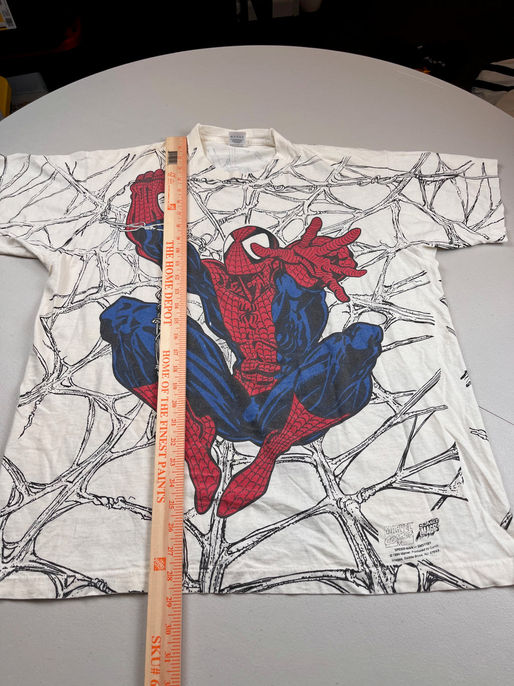 Vintage 1994 Marvel Spider-Man All Over Print T-Shirt