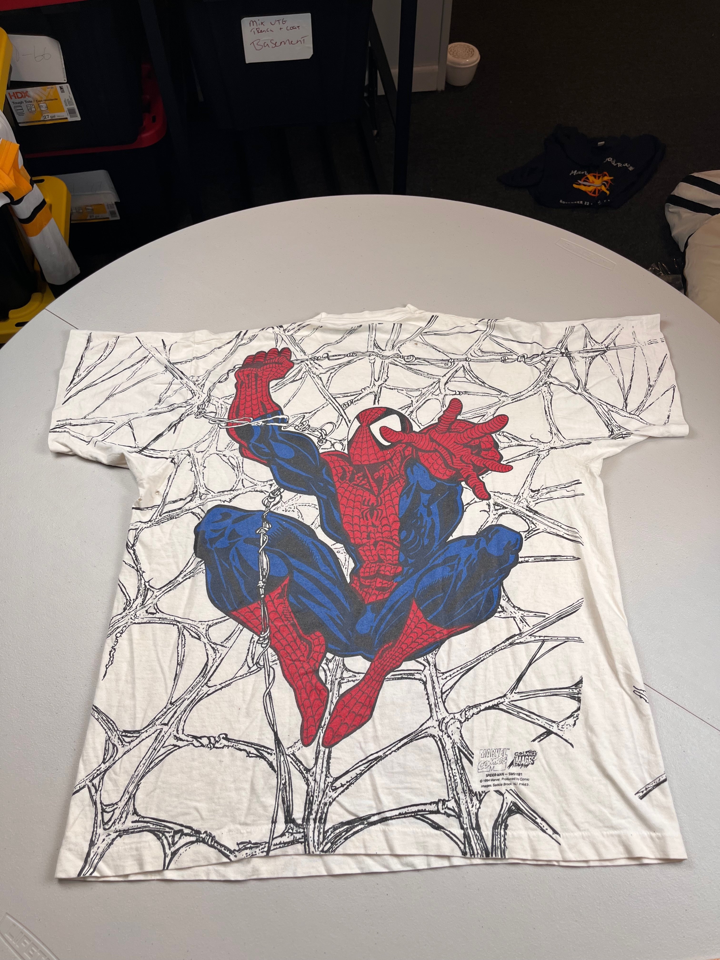 Vintage 1994 Marvel Spider-Man All Over Print T-Shirt