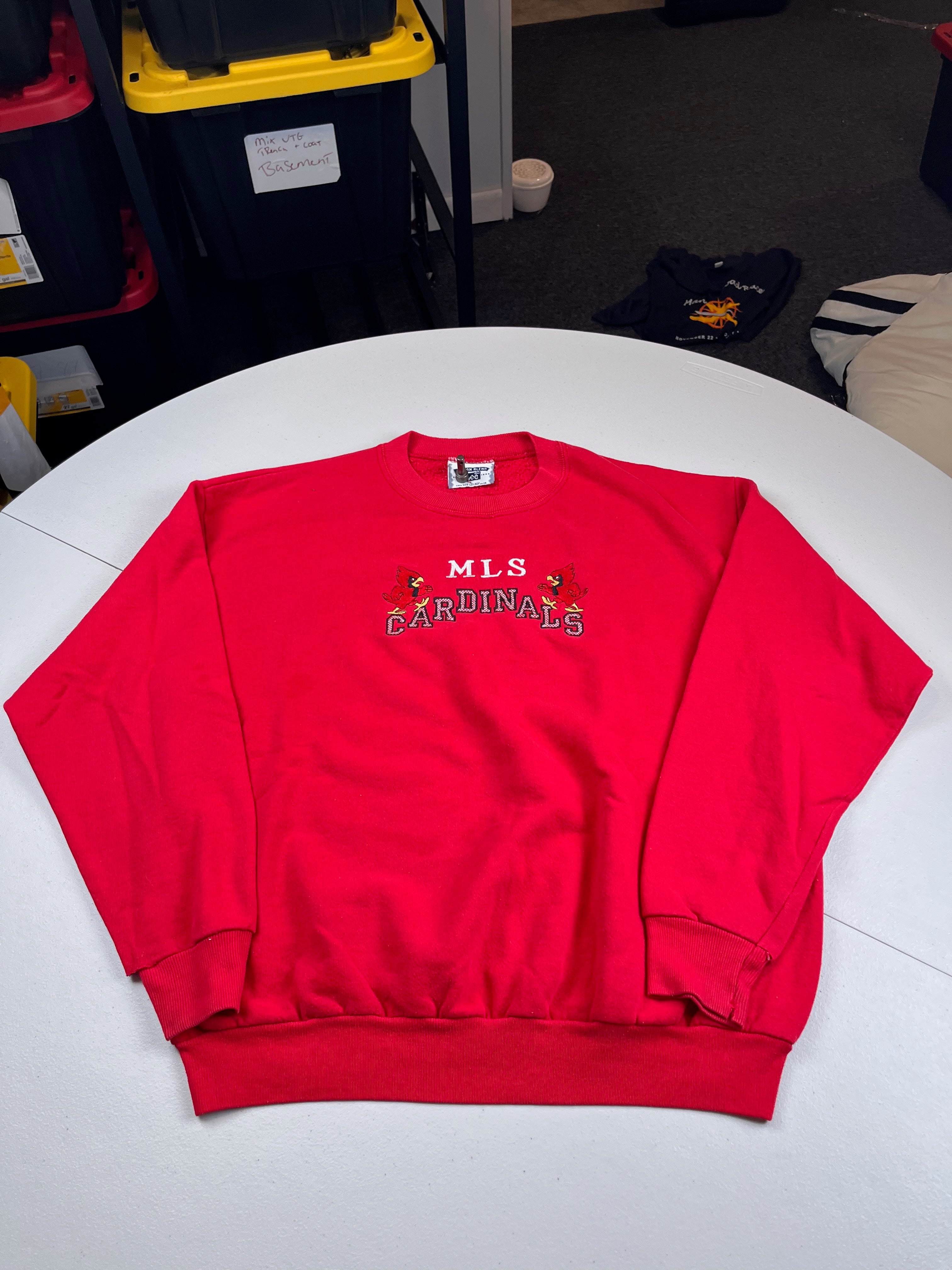 Vintage 90s MLS Cardinals Embroidered Spell Out Sweatshirt