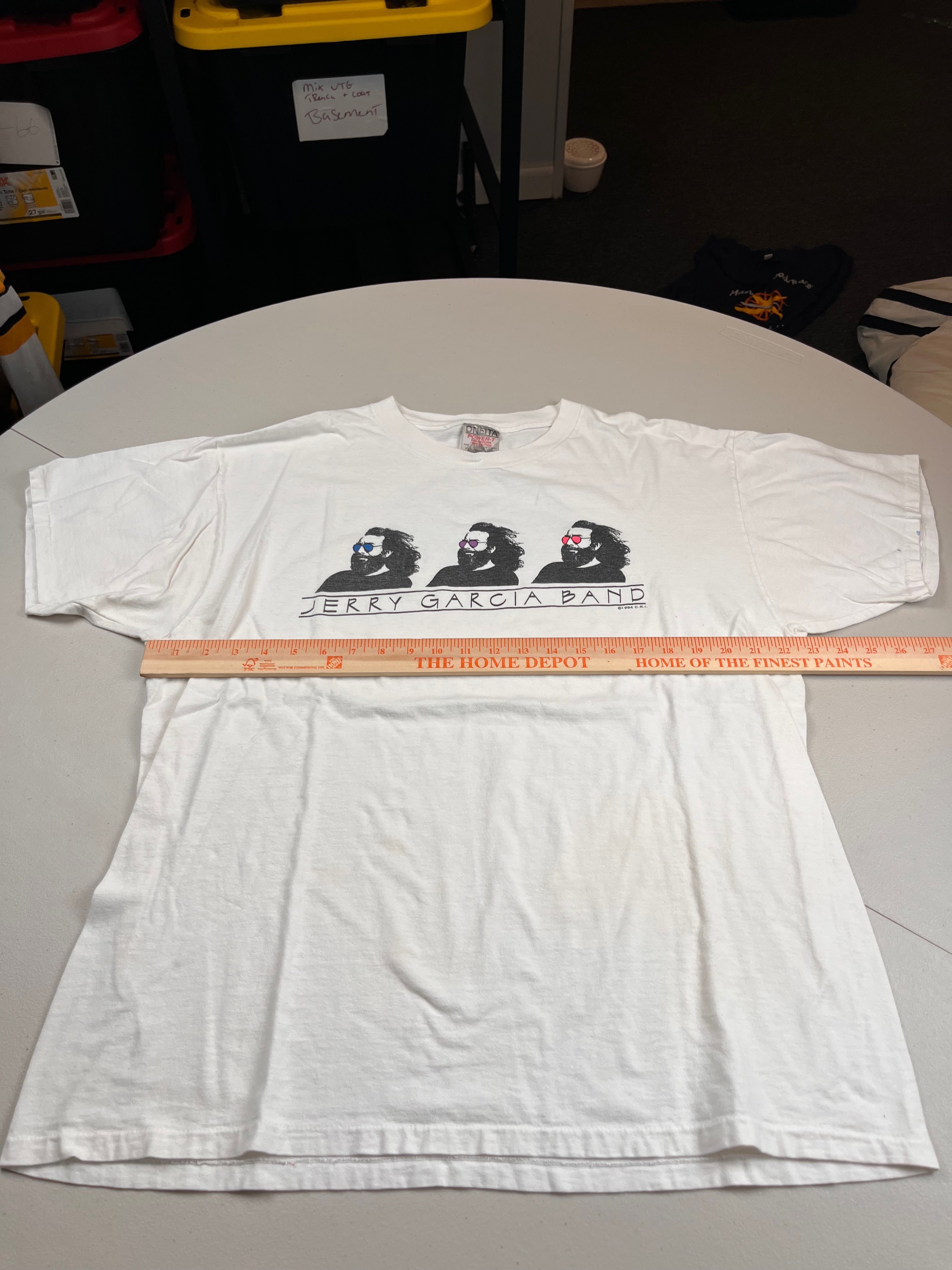 Vintage 1994 Jerry Garcia Band Triple Logo T-Shirt