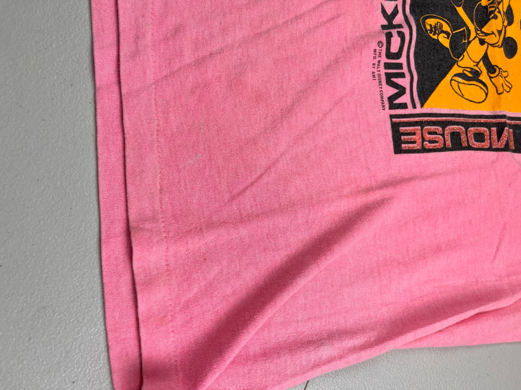 Vintage 90s Mickey & Minnie Mouse Quadrant Pink T-Shirt