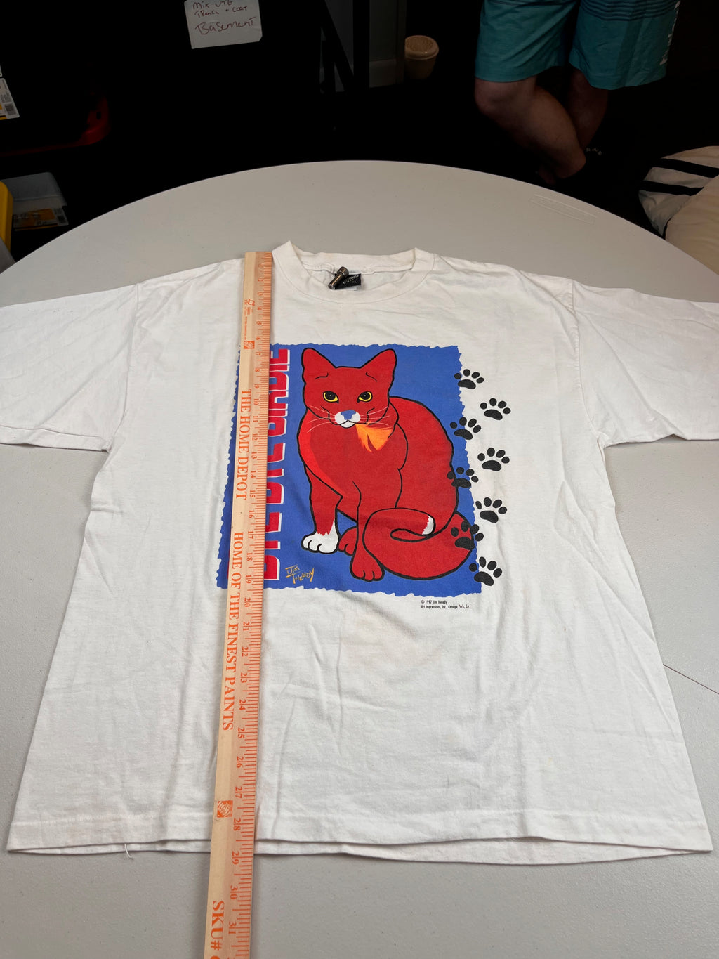 Vintage 1997 Jim Tweedy Charlie the Red Cat Bye Bye Birdie T-Shirt