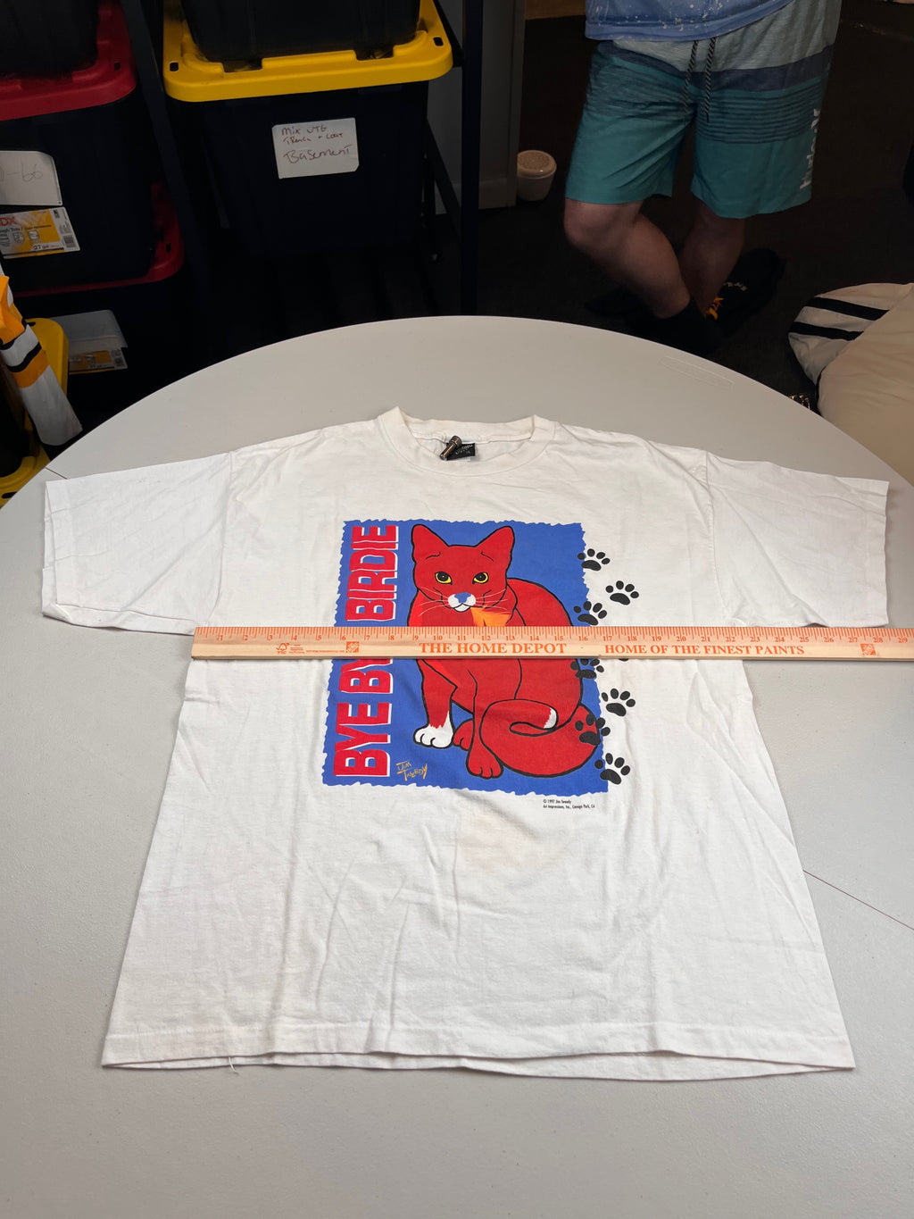 Vintage 1997 Jim Tweedy Charlie the Red Cat Bye Bye Birdie T-Shirt
