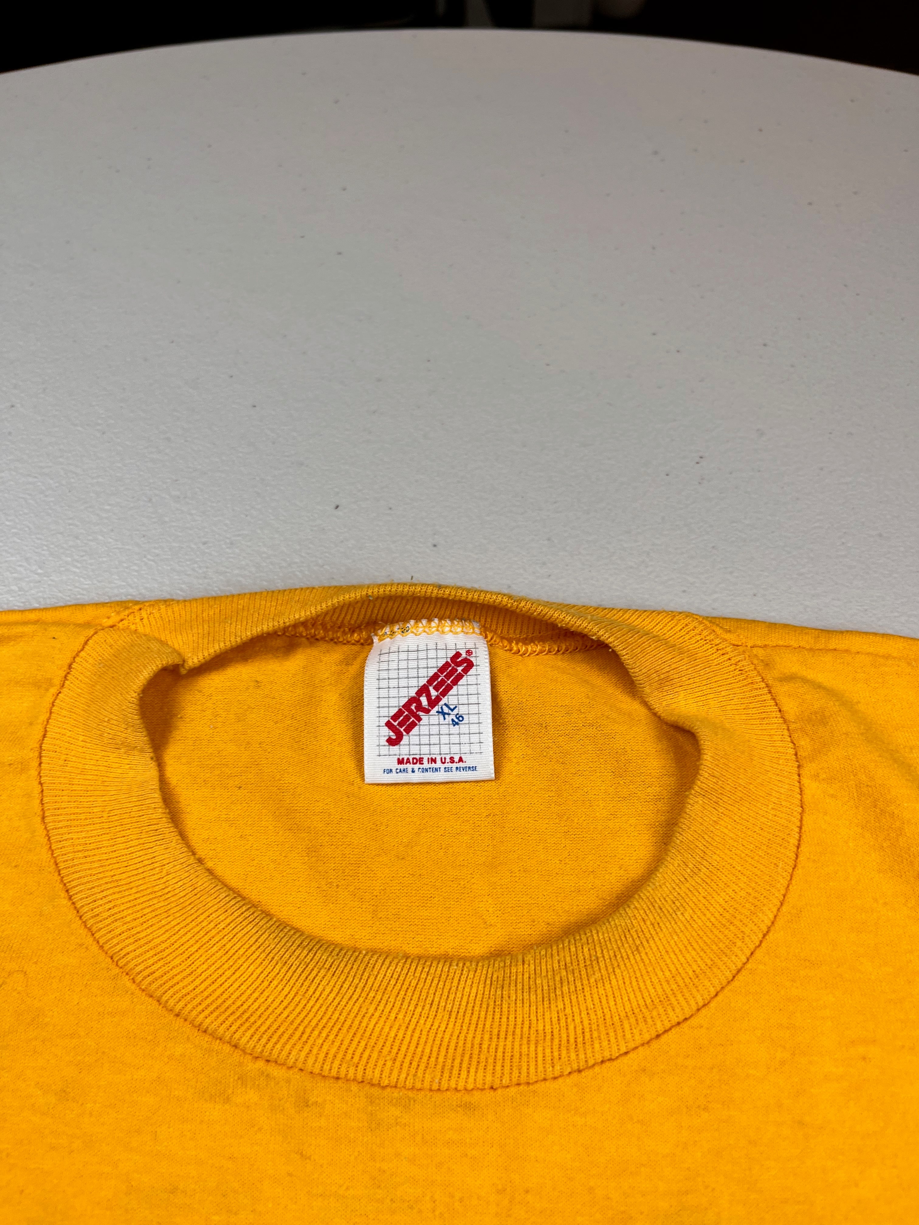 Vintage 90s Hot Tuna Pair A Dice Found Yellow Graphic T-Shirt