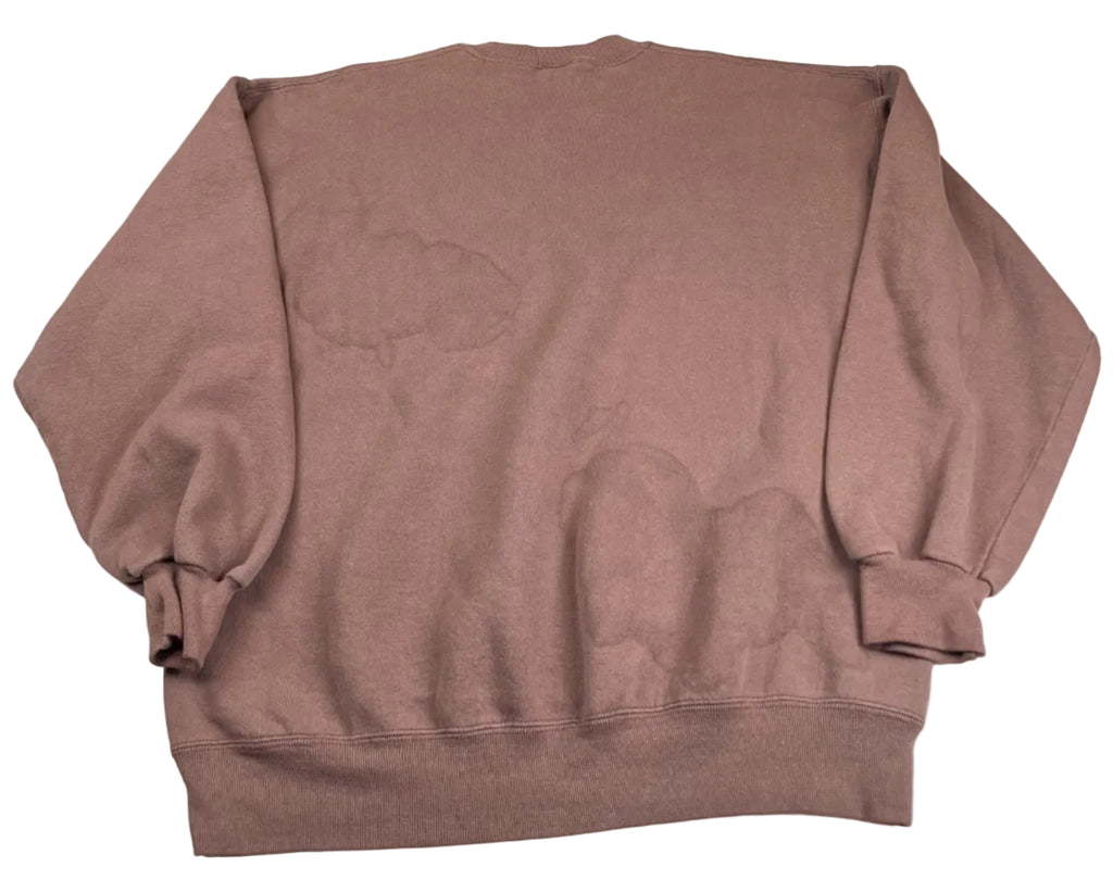 Vintage Russell Athletic Blank Crewneck Sweatshirt Faded Brown/Pink