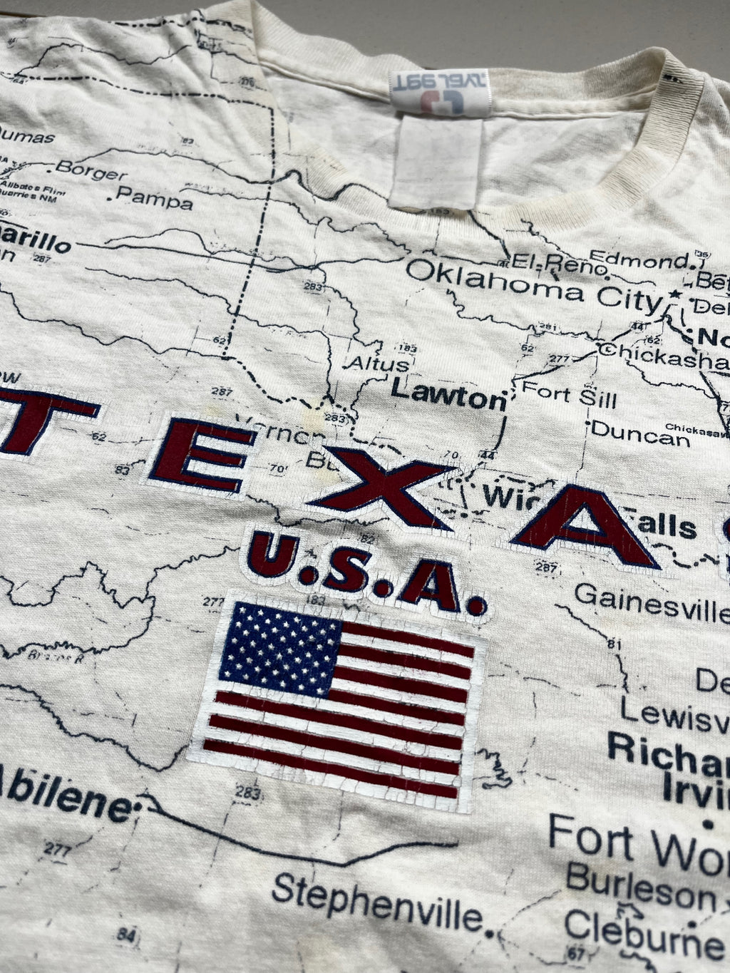 Vintage Texas Map AOP