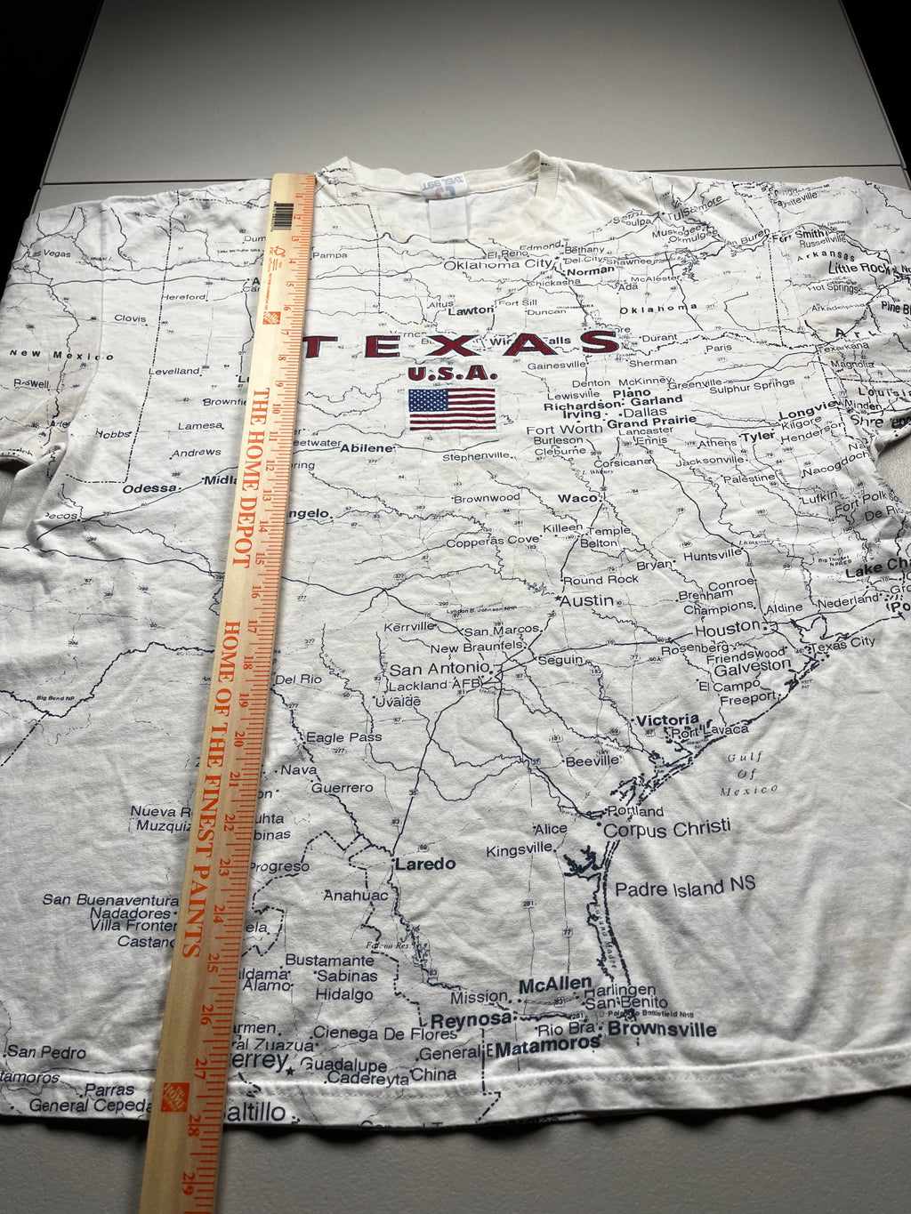 Vintage Texas Map AOP