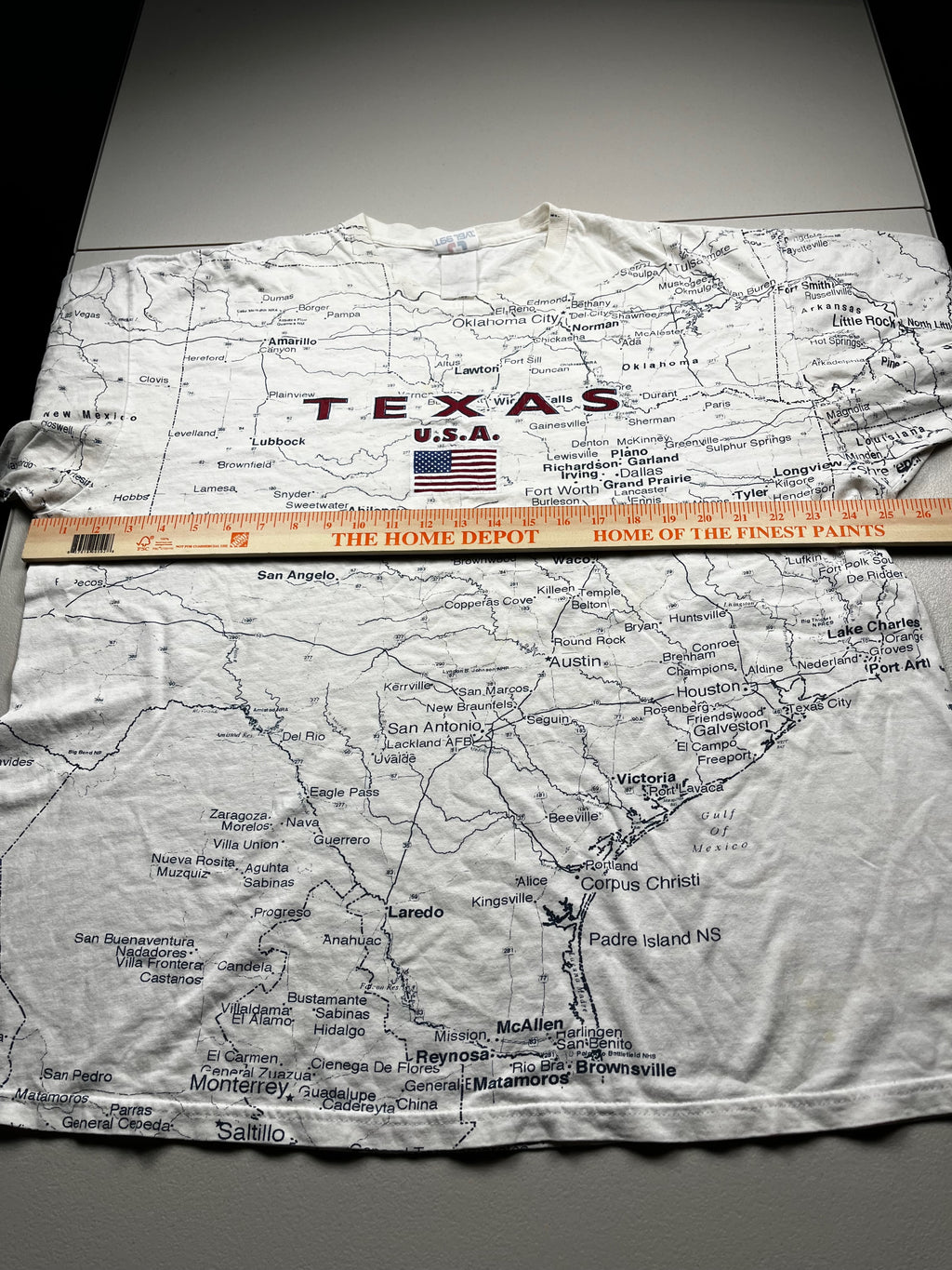 Vintage Texas Map AOP