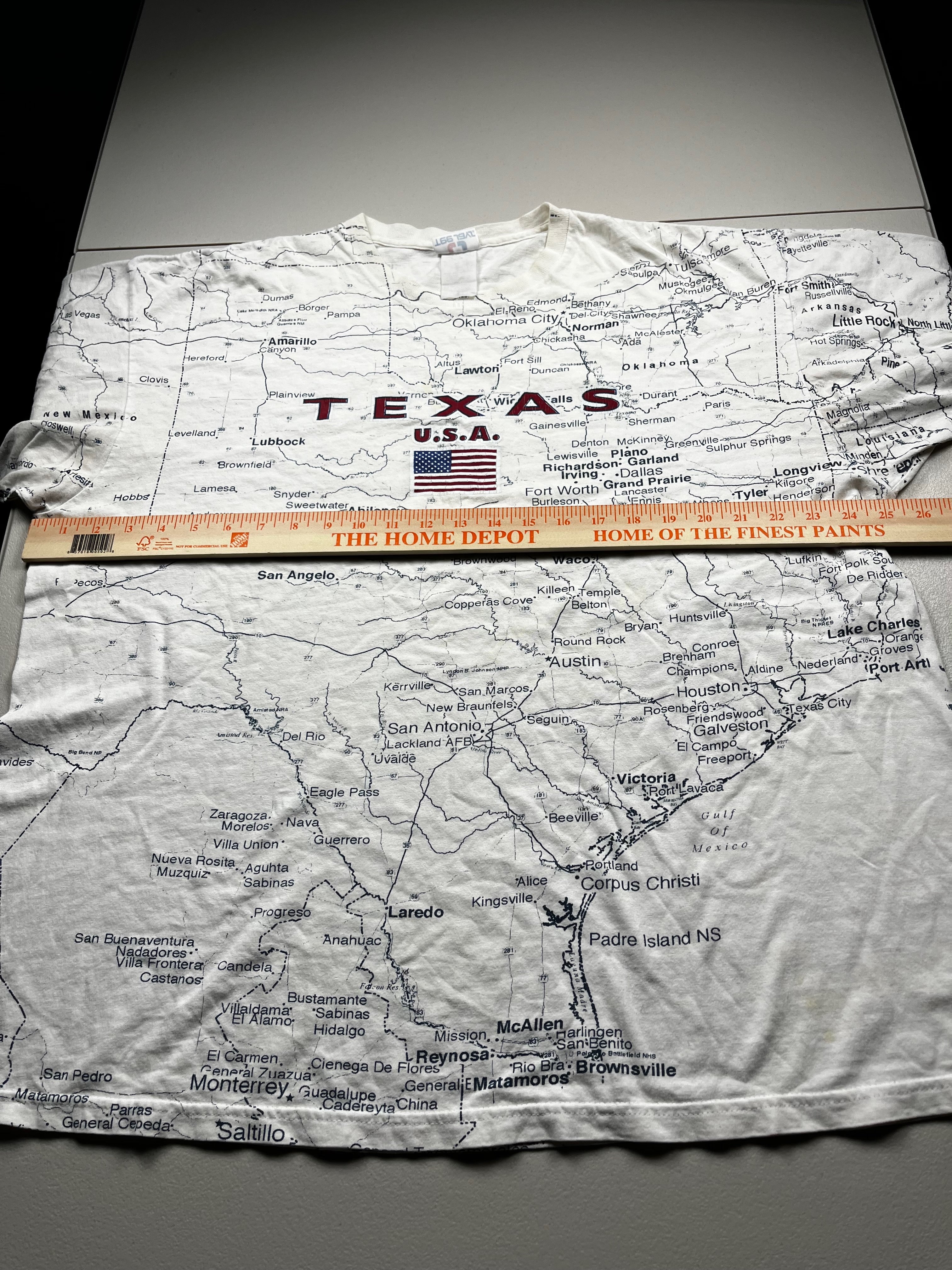 Vintage Texas Map AOP