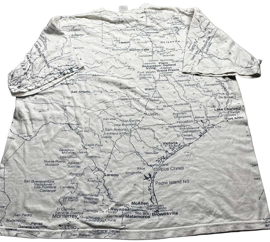 Vintage Texas Map AOP