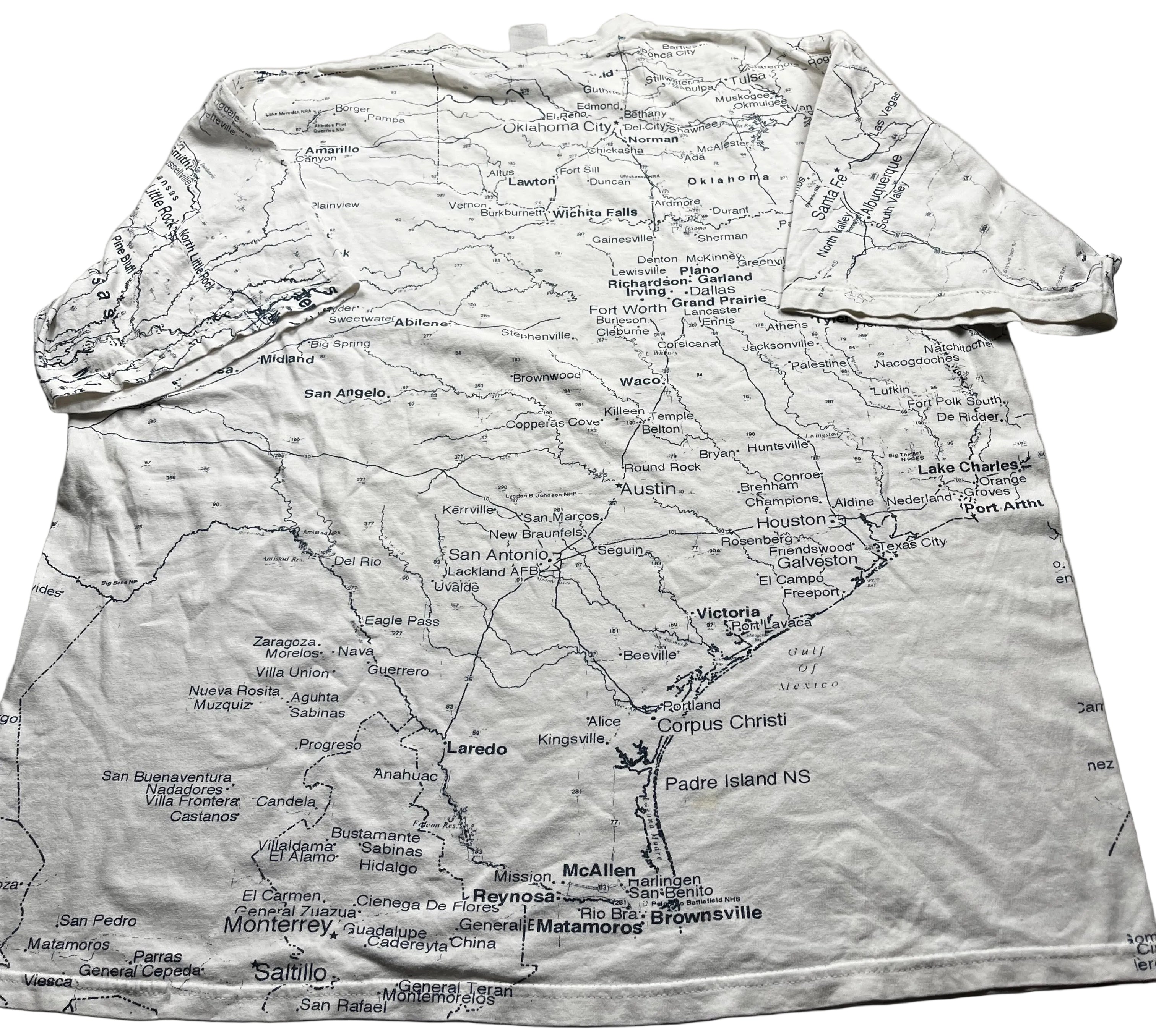 Vintage Texas Map AOP
