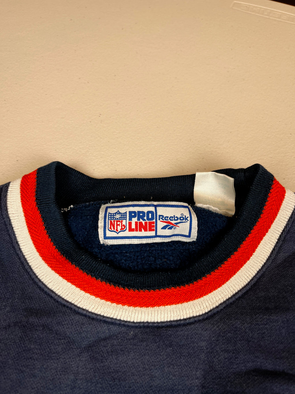 Vintage Pro Line Chicago Bears NFL Crewneck Sweatshirt Navy Blue